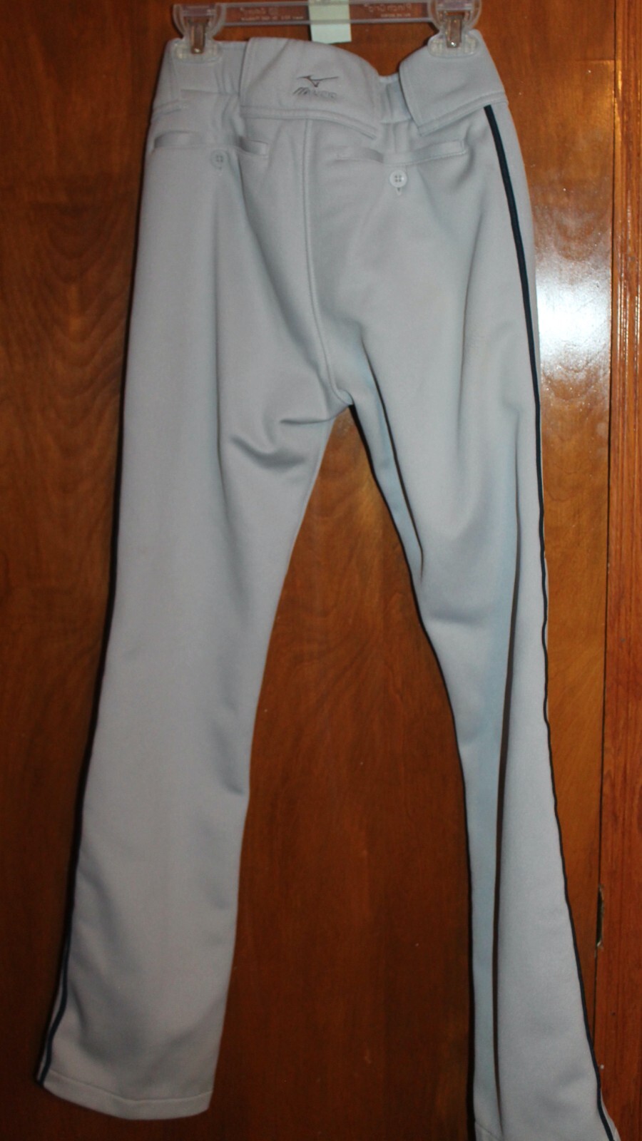 MIZUNO Boys’ Large (26-28) BASEBALL PANTS (gray/black) EUC