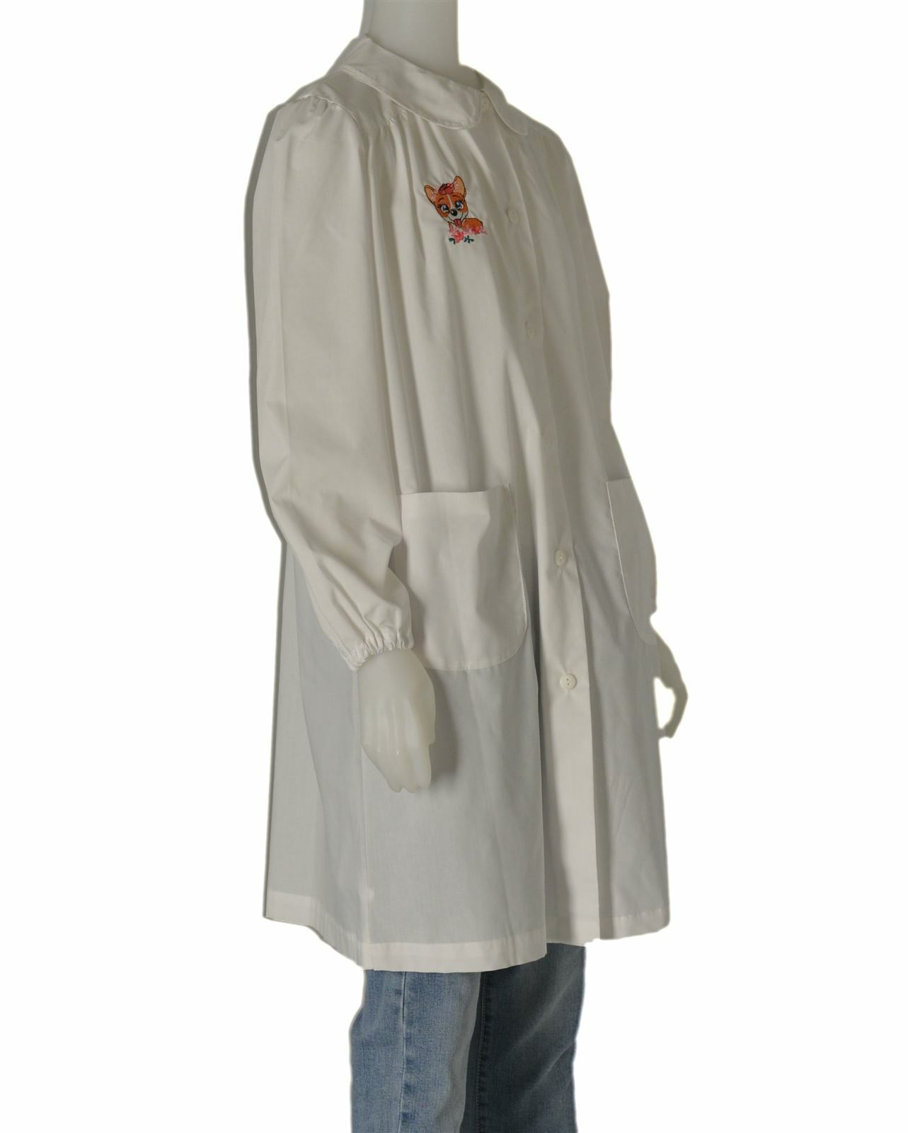 SCHOOL APRON GIRL DETACHABLE COLLAR BUTTONS BRAND SIGGI ART. 33GR3600