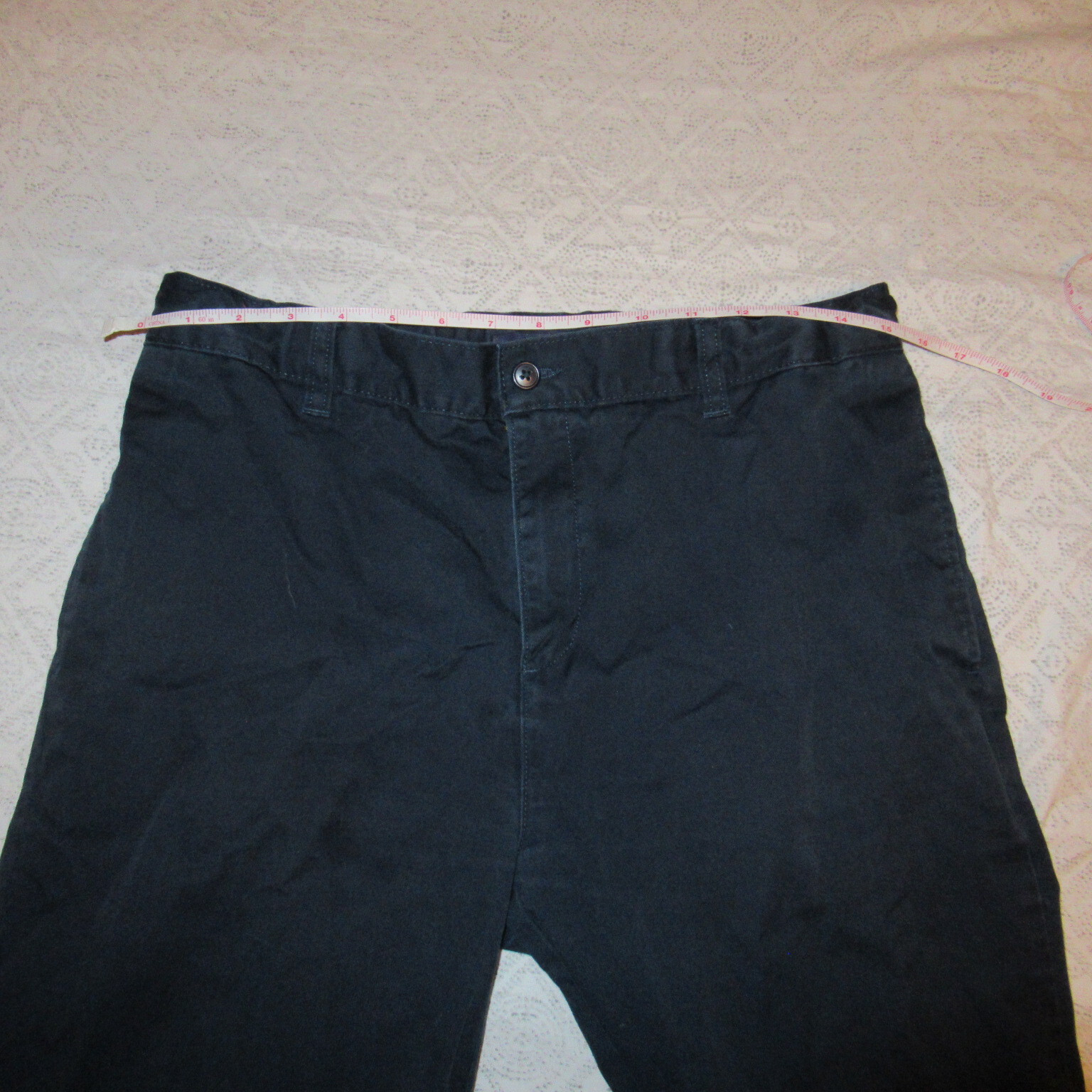 Lands’ End Boys Navy Iron Knee Chino Twill Cadet School Uniform Pants Boys 20