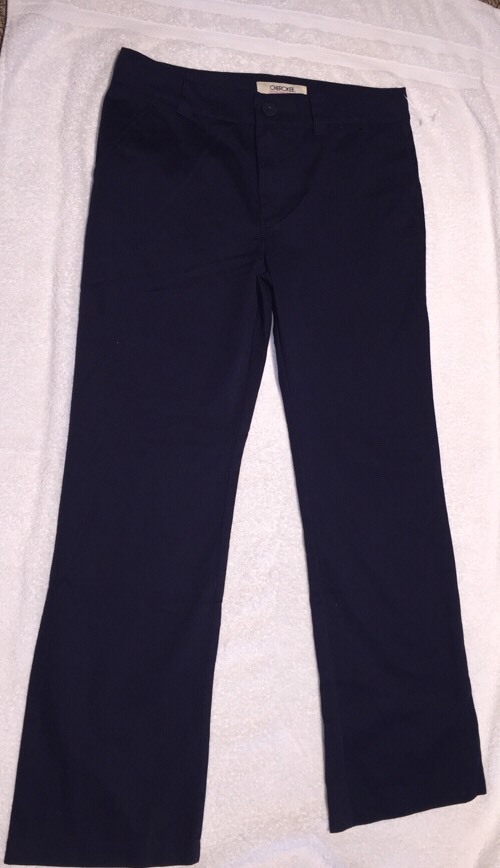 NEW CHEROKEE UNIFORM ADJUSTABLE WAIST NAVY PANTS Girls Target SIZE 10+ Plus