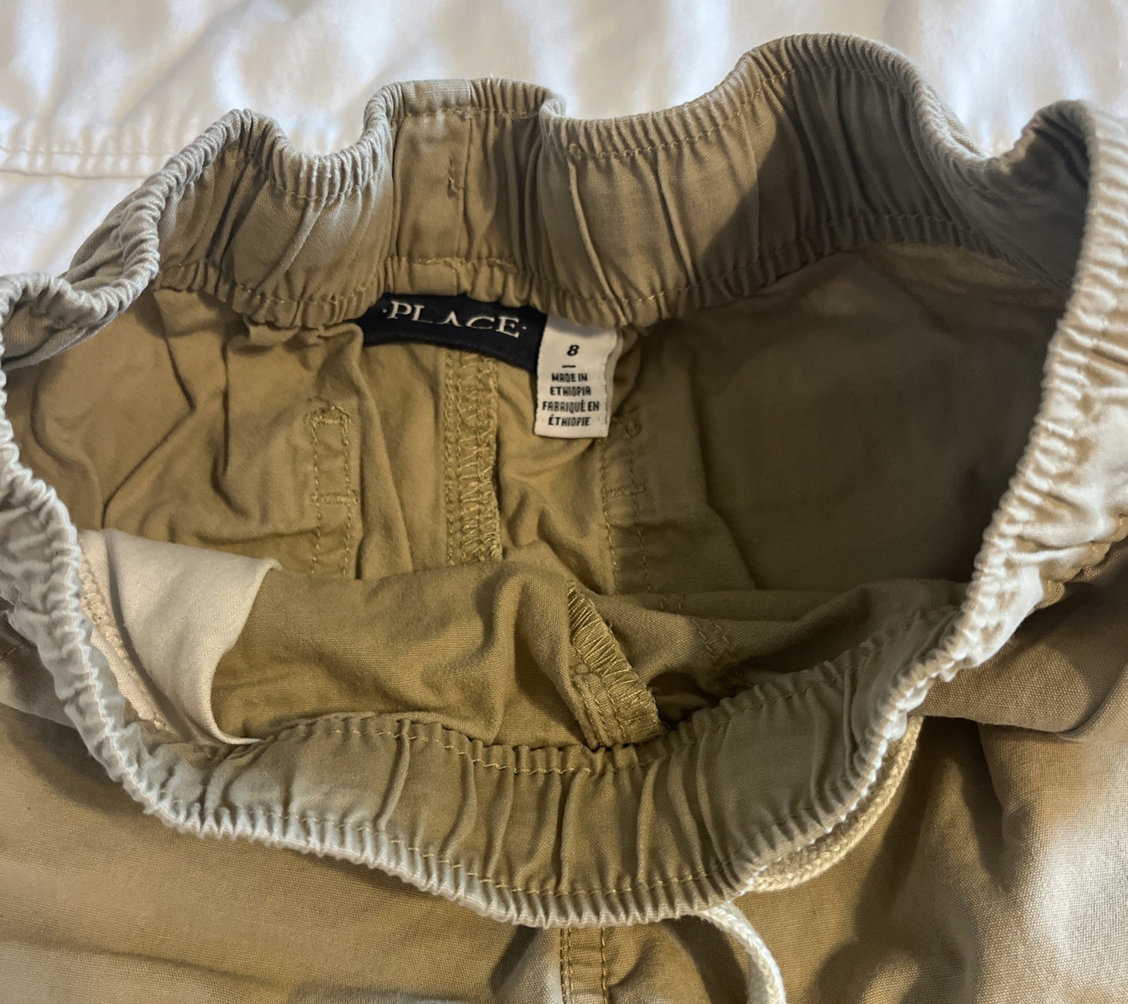 Lot Of 4 Nautica & Place Boys School Uniform Khaki Shorts Size 8 Preppy