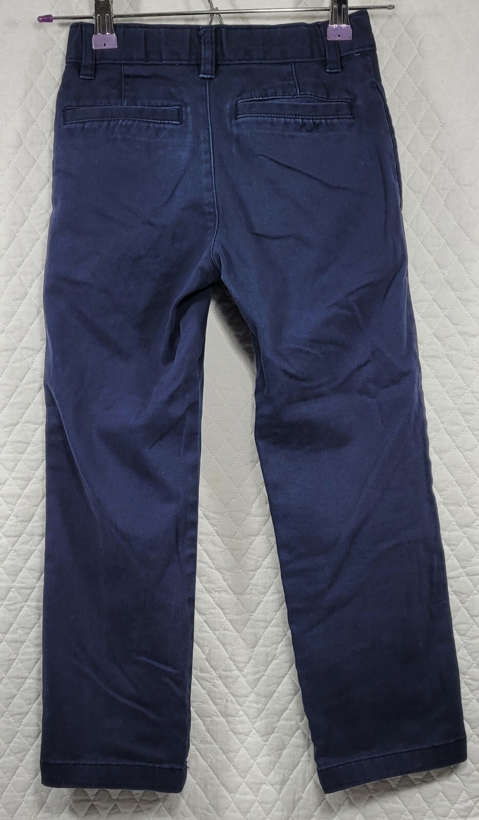 Wonder Nation Boy’s School Uniform Pants Adjustable Waist Dark Navy Size 7