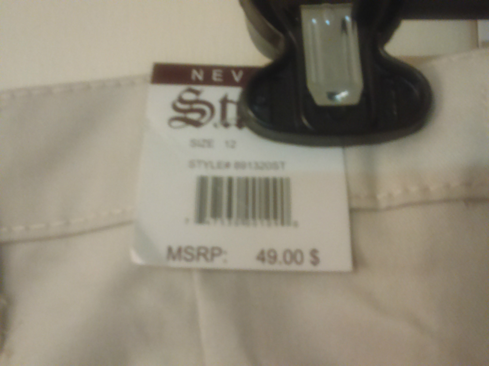 1 PR NEW NEVADA Studio Boys 12 Khaki Cargo Pants MSRP $49.00 100% Cotton Egypt
