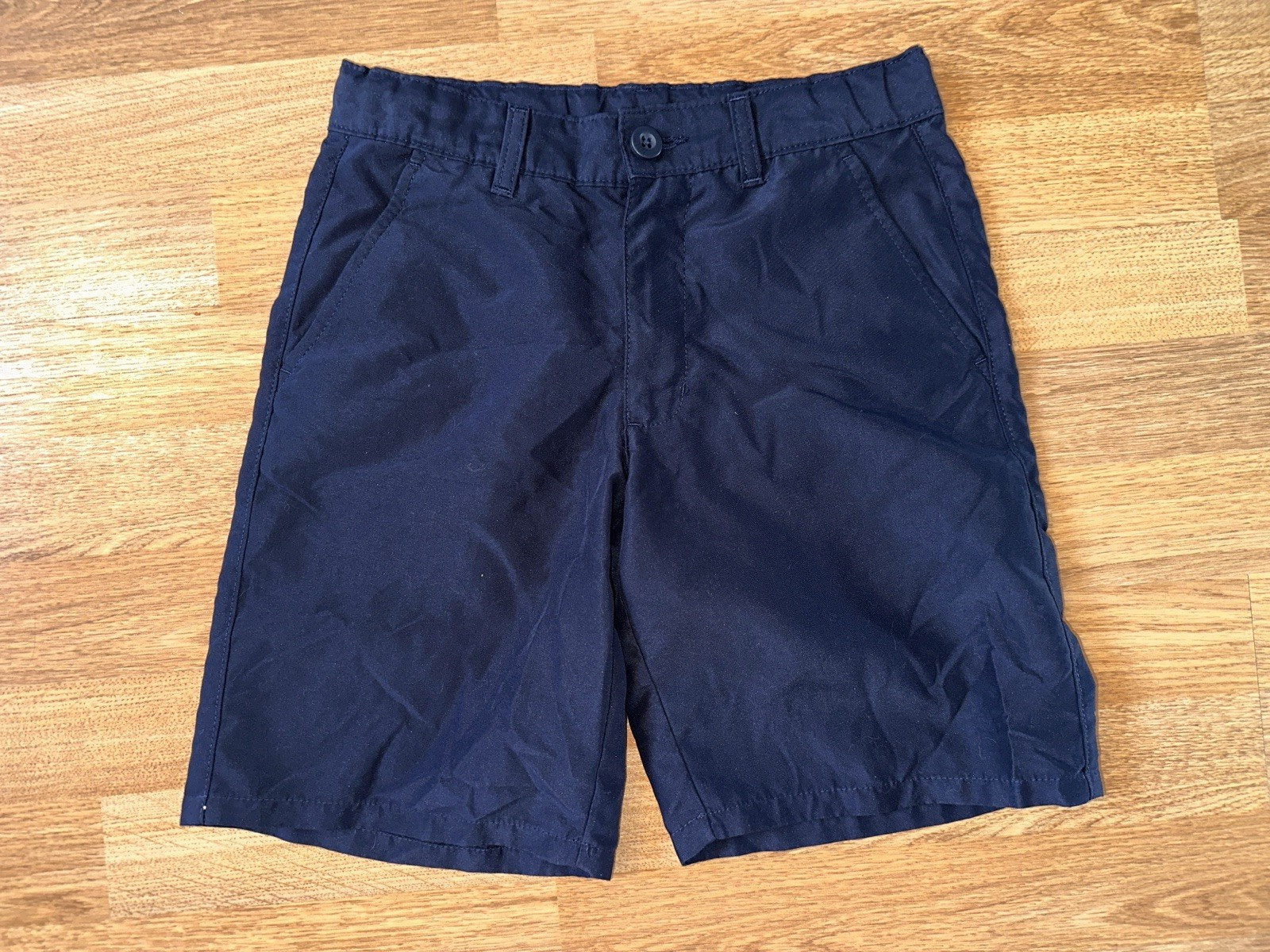Lot of 2 Boys School Uniform Shorts – Chaps & IZOD – Tan & Navy -Size 10