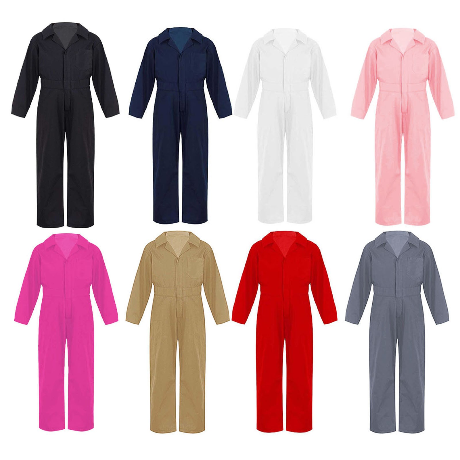 Kids One Piece Tracksuit Overalls Playsuit Boilersuit Jumpsuit All in Coverall