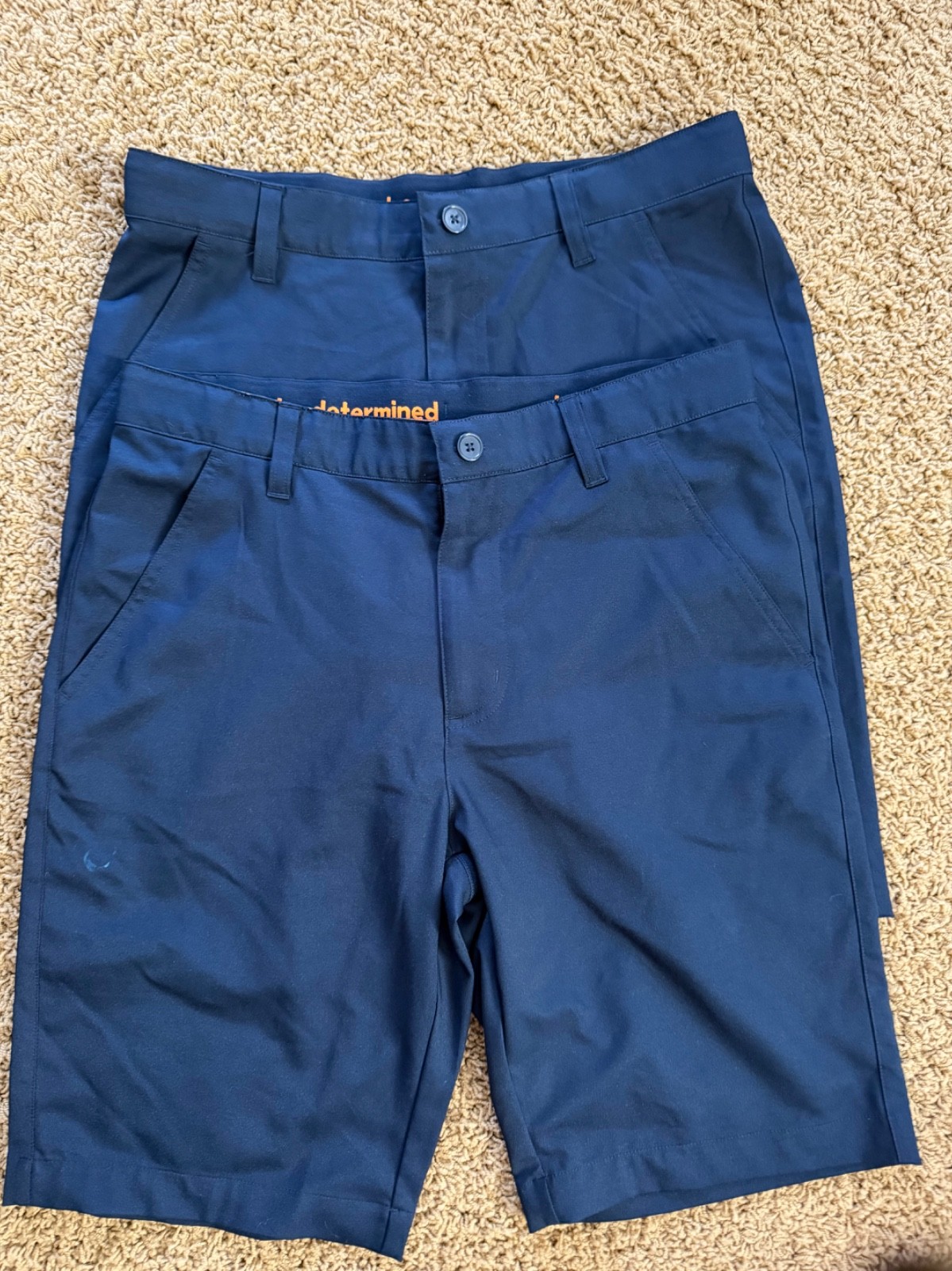 French Toast Boy Size 16 Navy Blue flat front Dress Shorts Uniform lot of 2