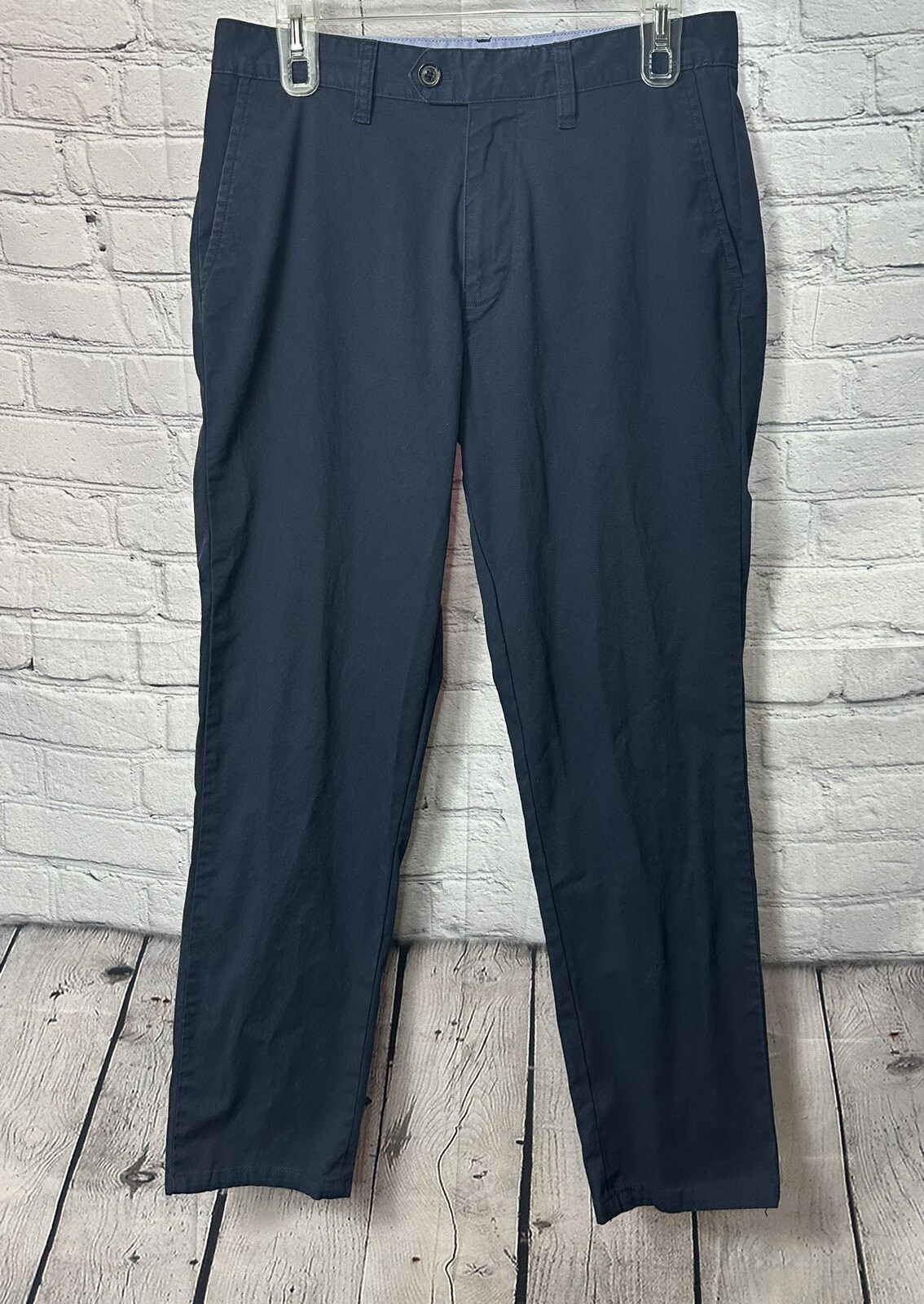 Nautica Boys School Uniform Pant Blue Navy Stretch Size 30 Flat Front