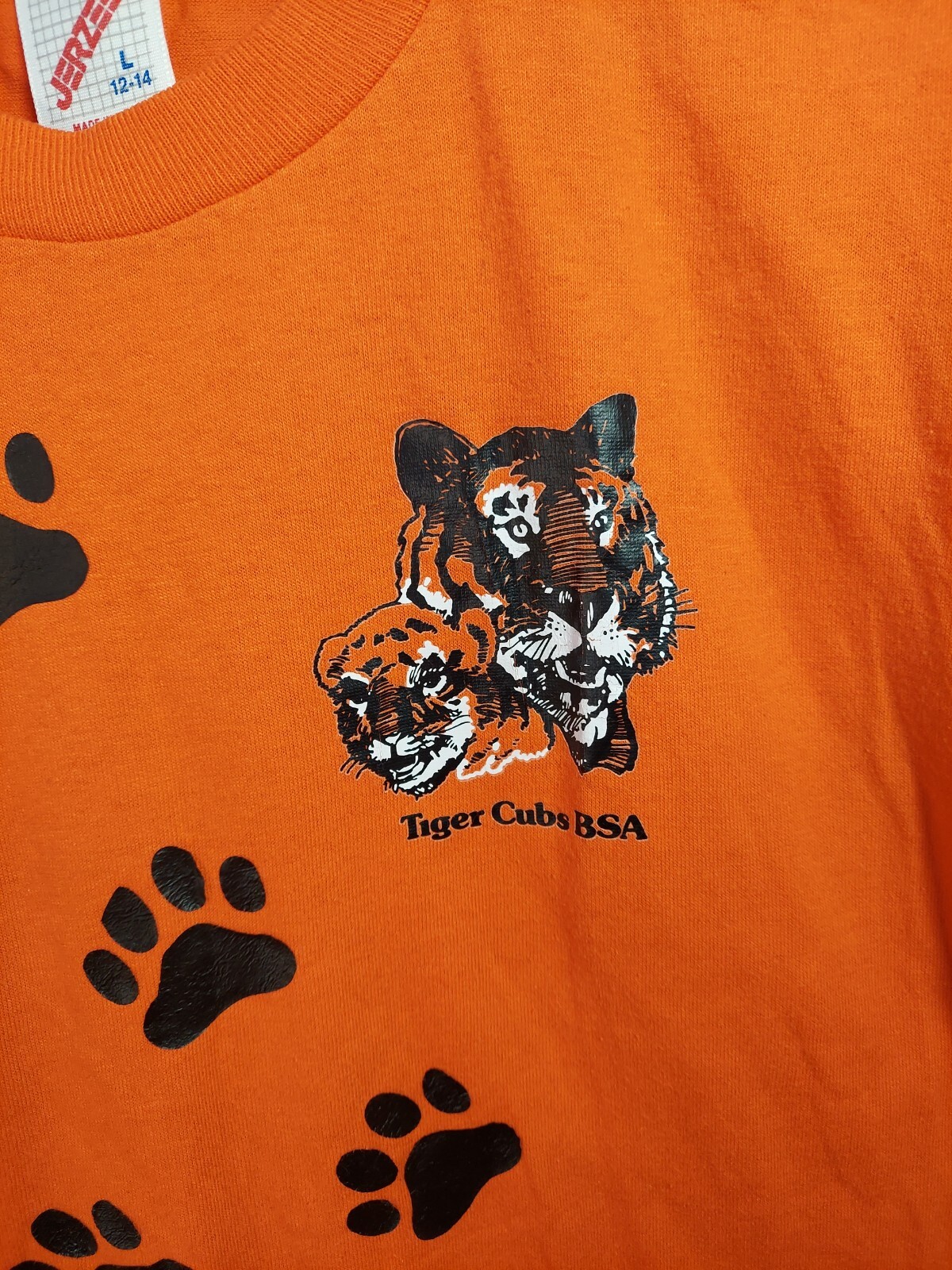 Cub Scout Tiger Cub T Shirt Large 12/14 Made In USA