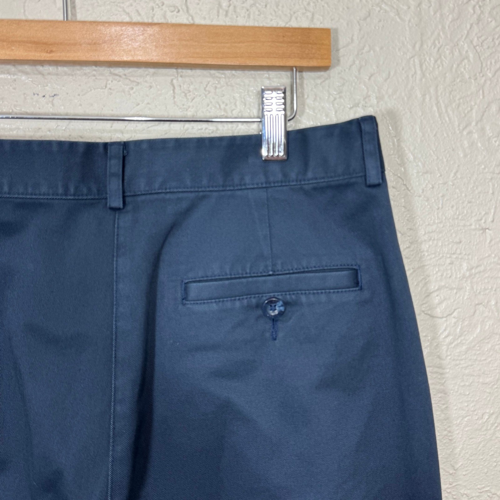 Vtg 90s LL Bean Youth Pants 14 Navy Chino School Uniform 100% Cotton Adjustable
