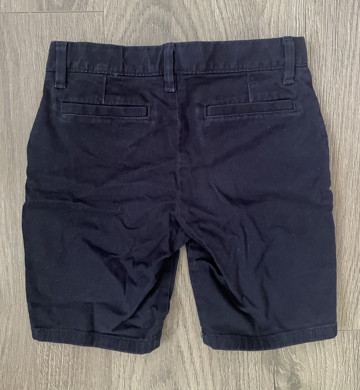 GAP Kids Boys Chino Shorts School Uniform 7 Navy Blue Organic Cotton Schoolwear