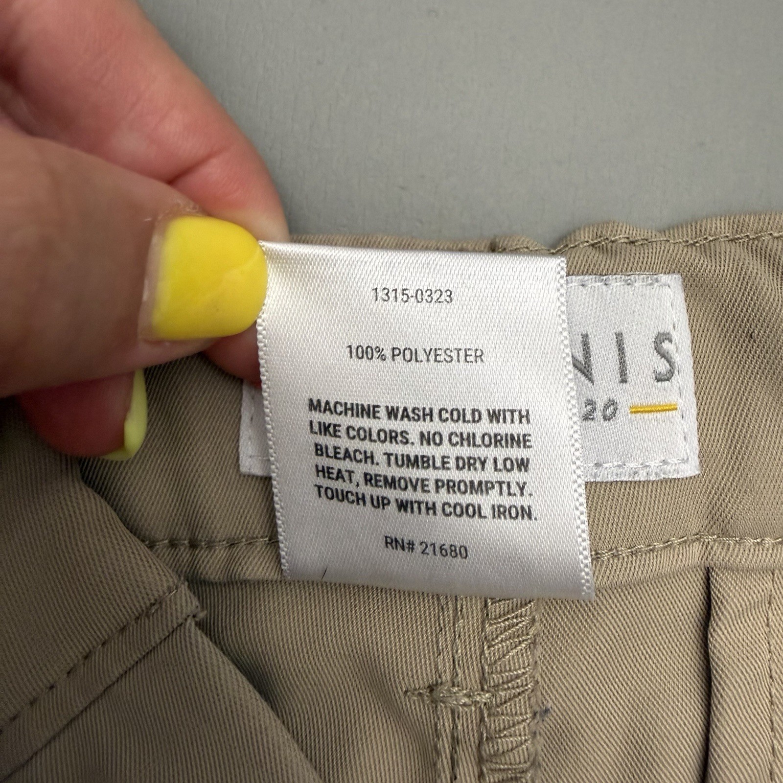 Dennis Uniform Boys Khaki School Uniform Shorts Size 7 B7 Flat Front