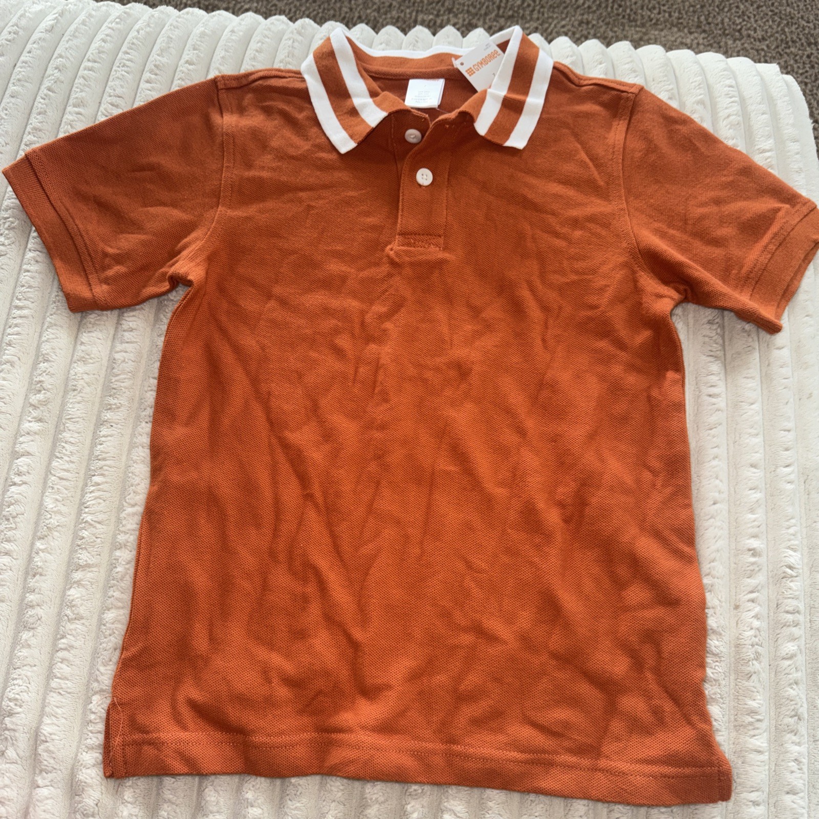 Gymboree NWT Boys Orange Polo Shirt Size 7