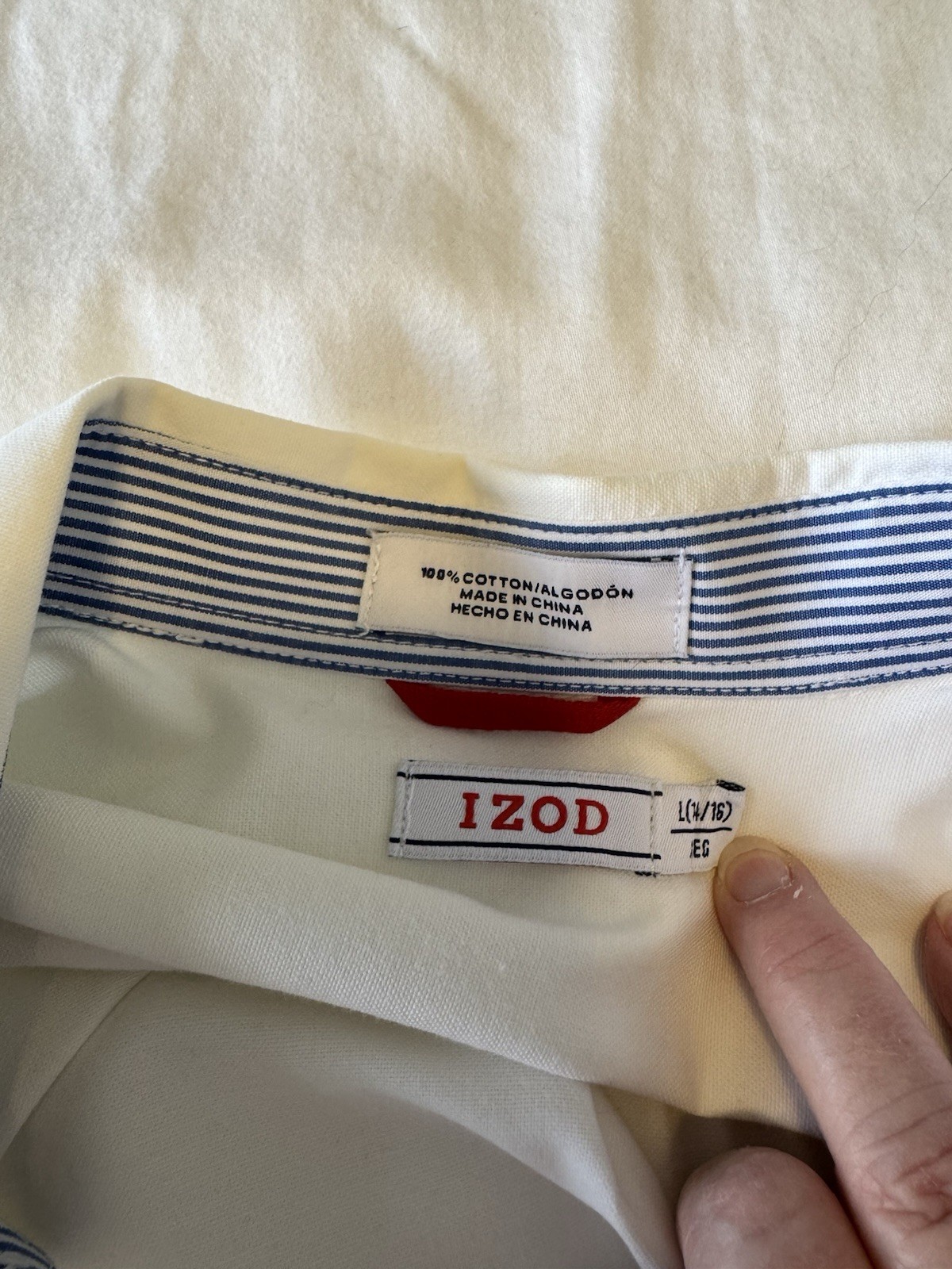 School Uniform White Boys Shirts -Izod Great Condition Sz 14/16