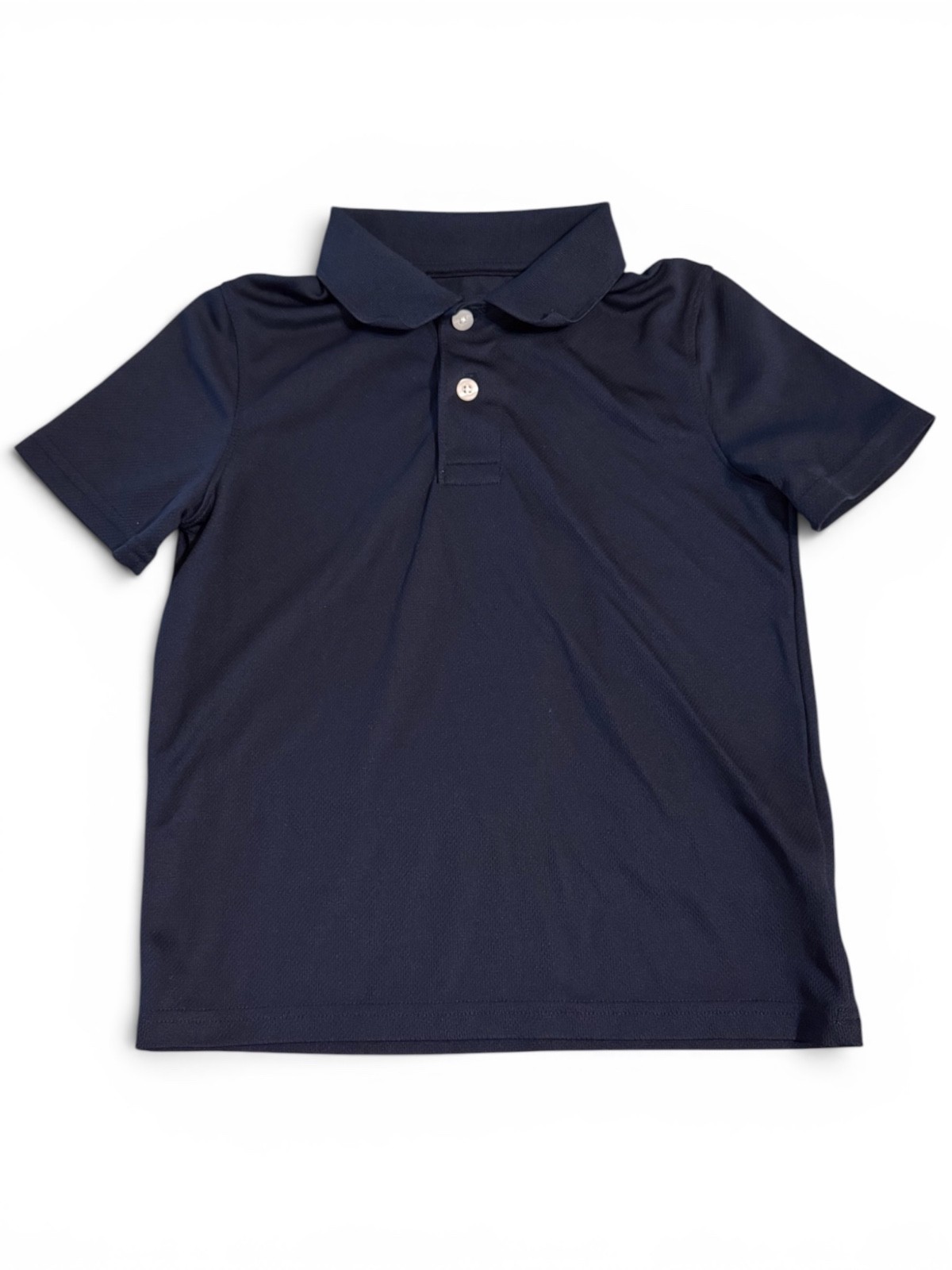 Cat And Jack Navy Blue Cotton Blend Polo School Uniform Boys Size Medium