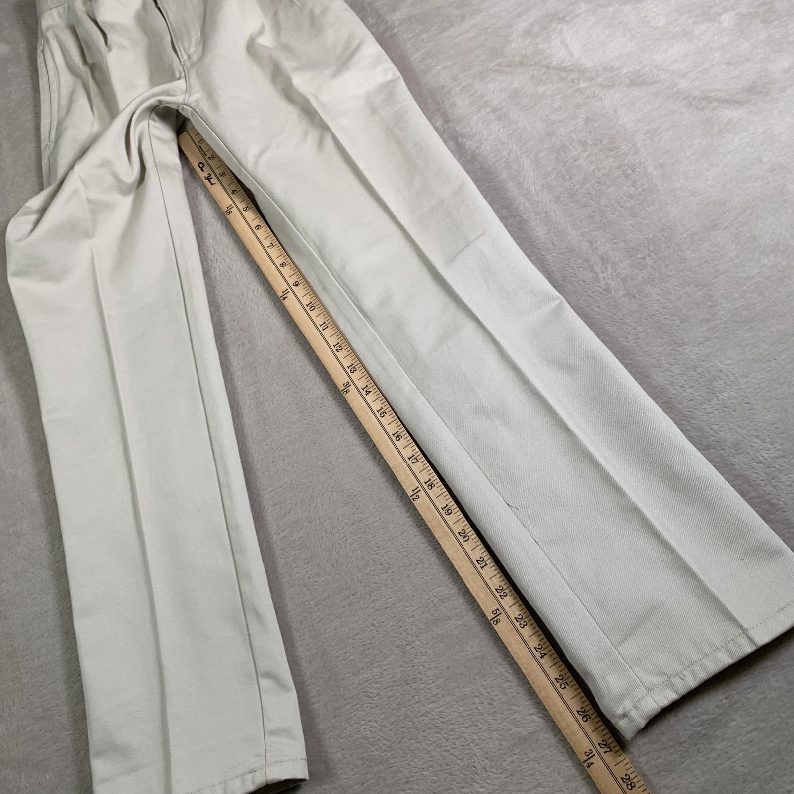 Chaps Pants Boys 12 Slim Cement Pleated Front Adjustable Waist School Uniform