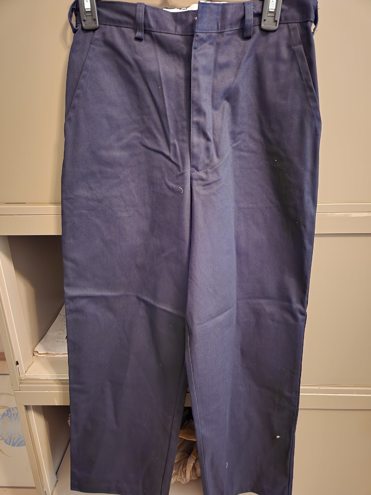 Hill Sportswear Boys School Uniform Navy Flat Front Pants Size 16