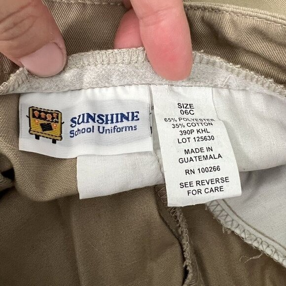 Sunshine School Uniform NEW Khaki Shorts 06C Child Size 6