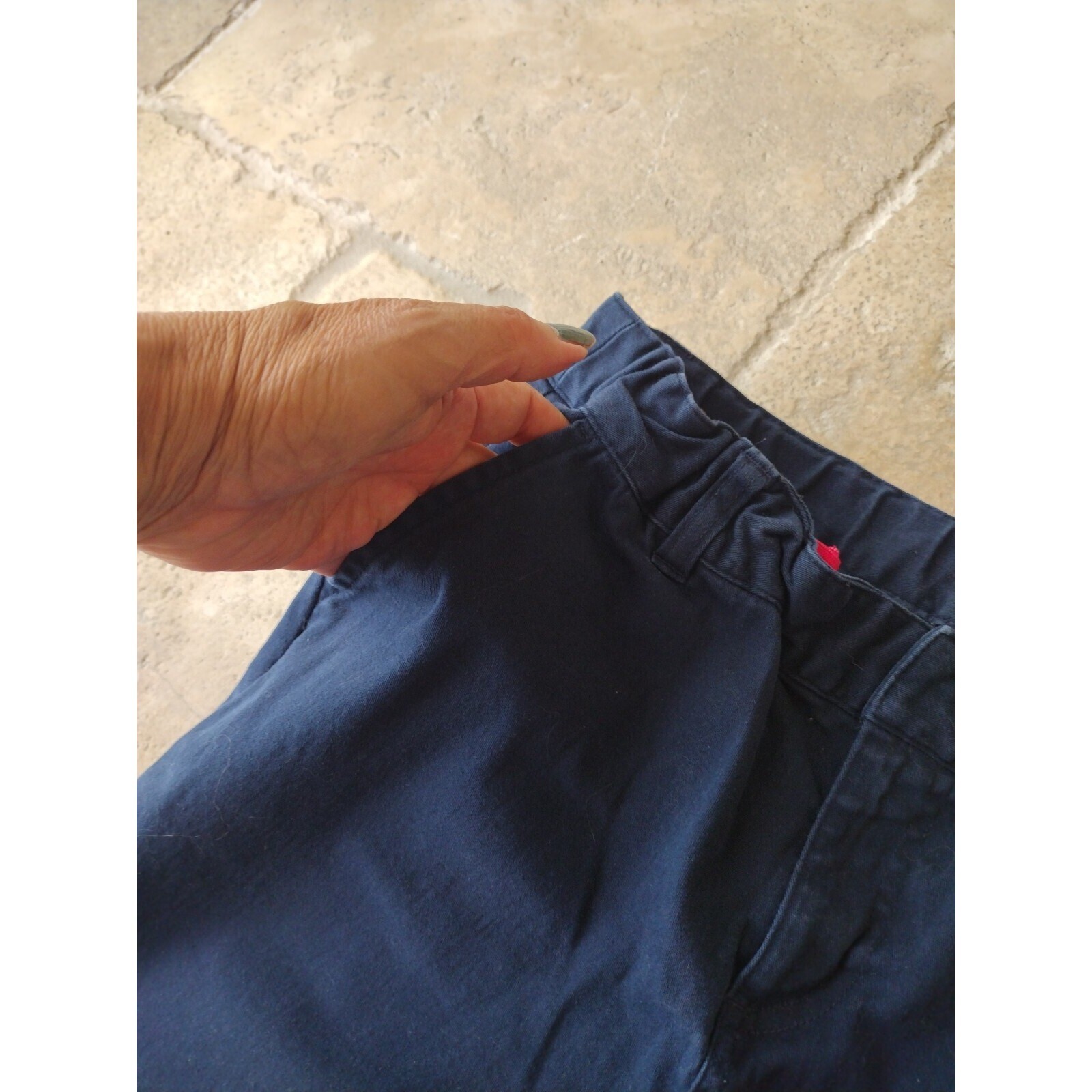 French Toast Pants 14 1/2 Plus Boys Navy School Adjustable Waist Relaxed Fit