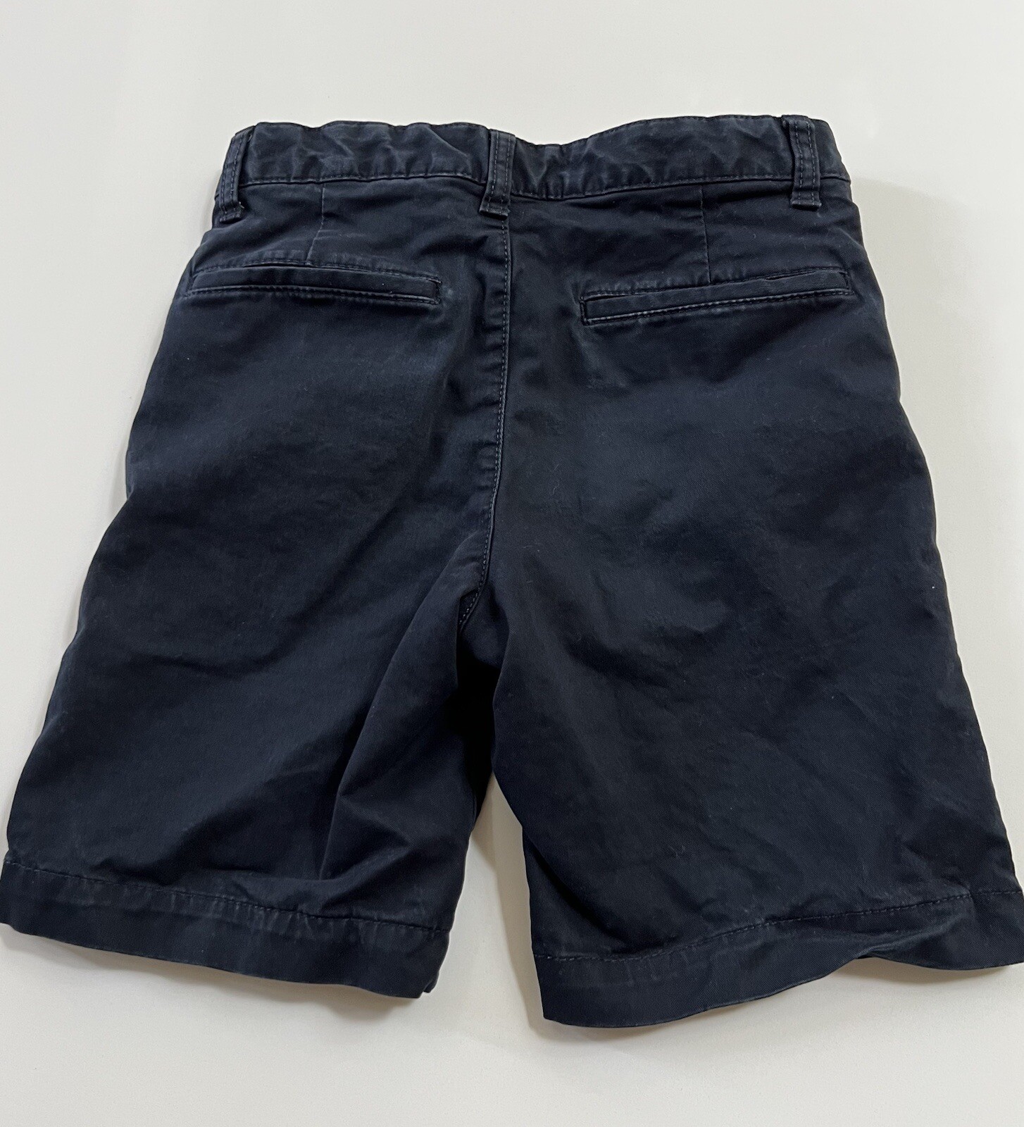 Gap Kids Uniform Flat Front Shorts ~ Sz 12 ~ Navy ~ EUC missing button