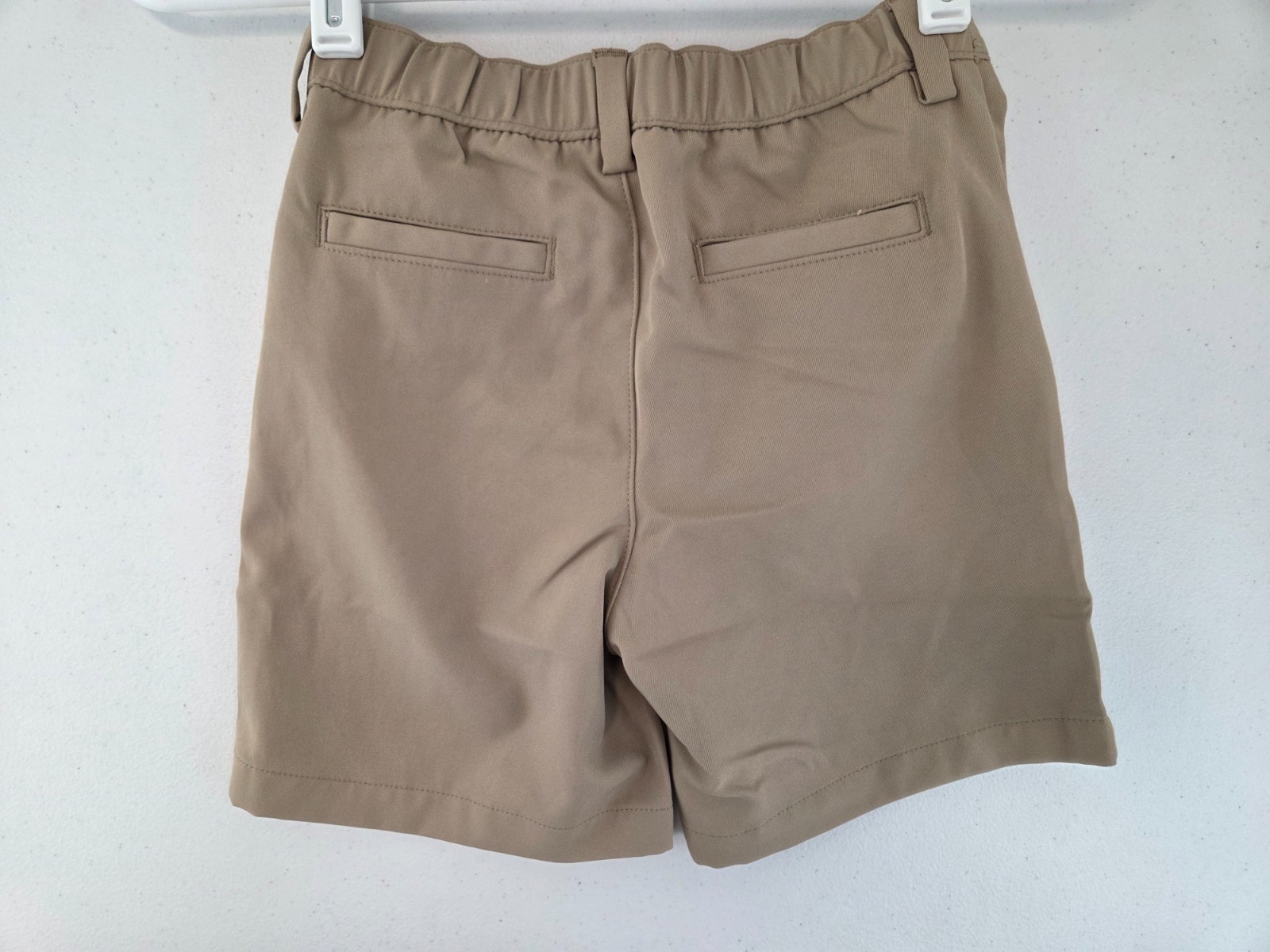 Lands End Boysx sz 6 Khaki School Uniform Chino Shorts NEW 552395