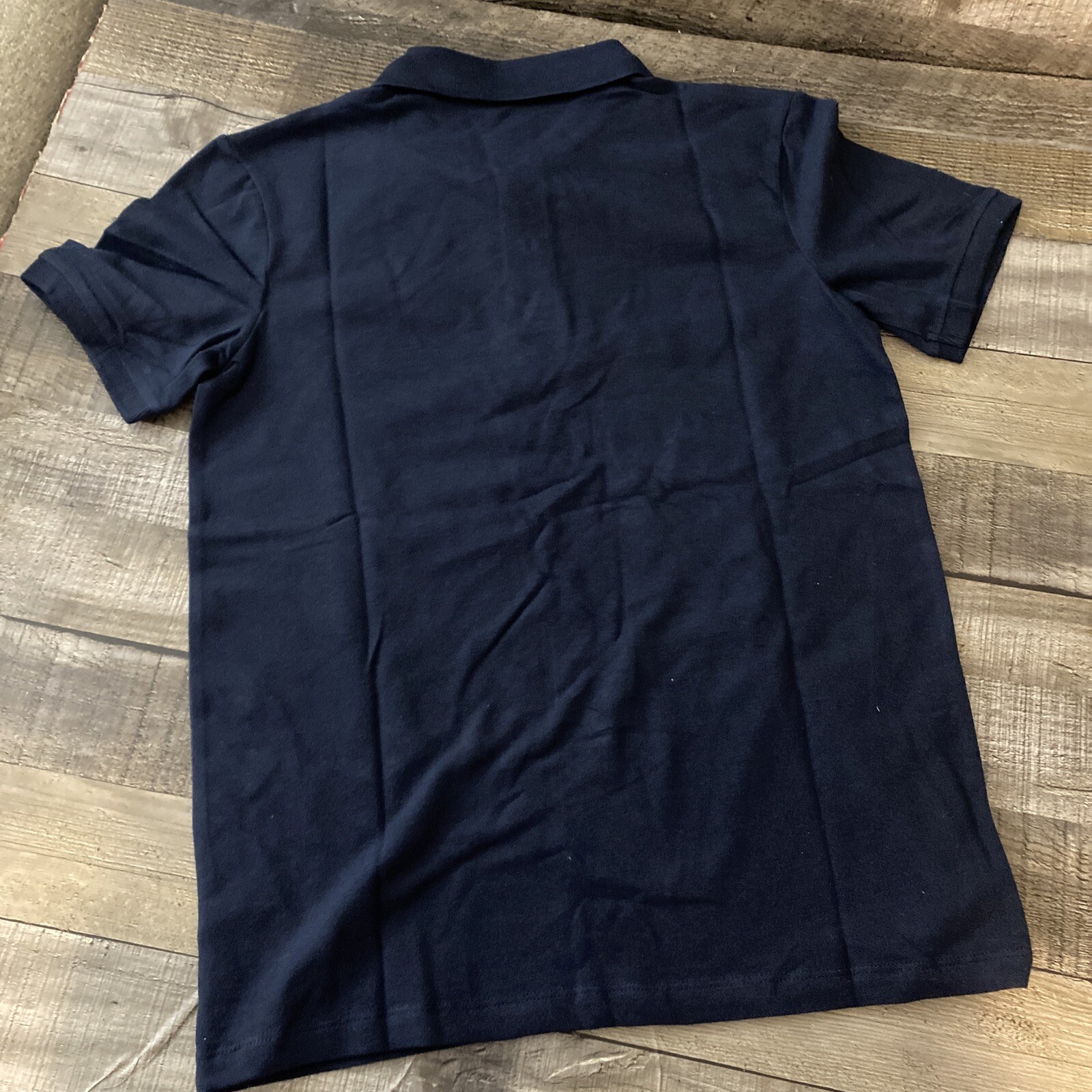 Old Navy Boys Uniform Short Sleeve Polo Navy Cotton Spandex XL (14-16) NWT