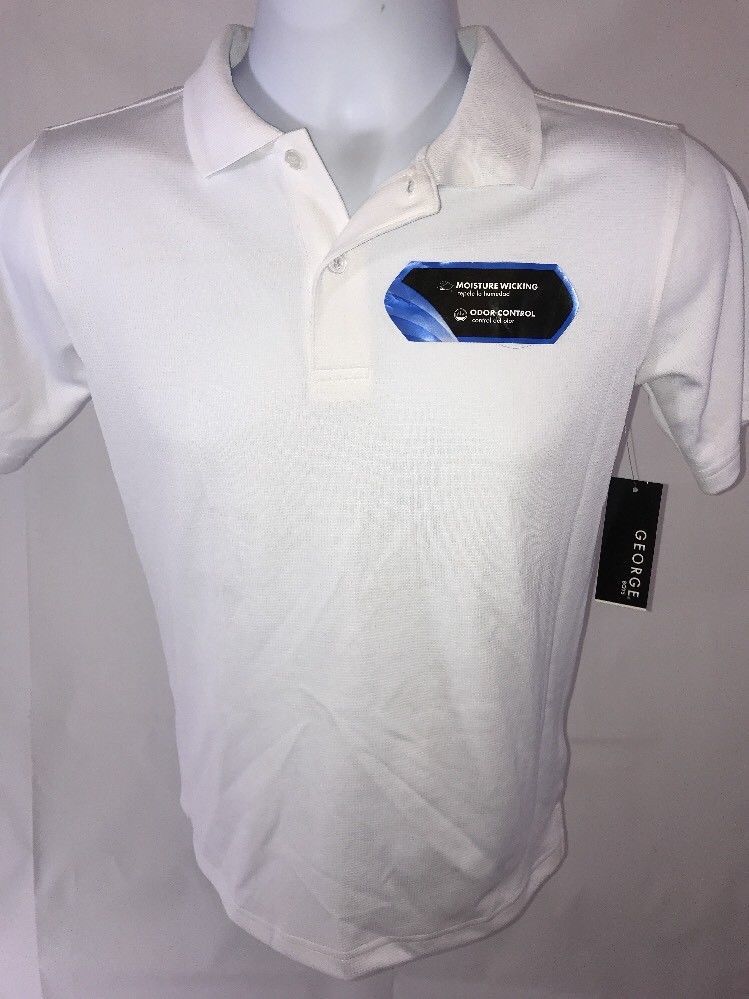 George Boys School Uniform Shirts Moisture Wicking – Sz L & XL – U pick color