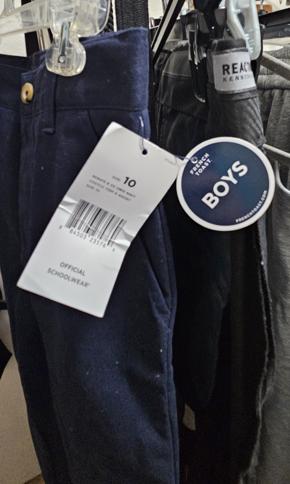 Boys FRENCH TOAST Uniform Pants STRAIGHT Adjustable Waist Navy NEW Size 10