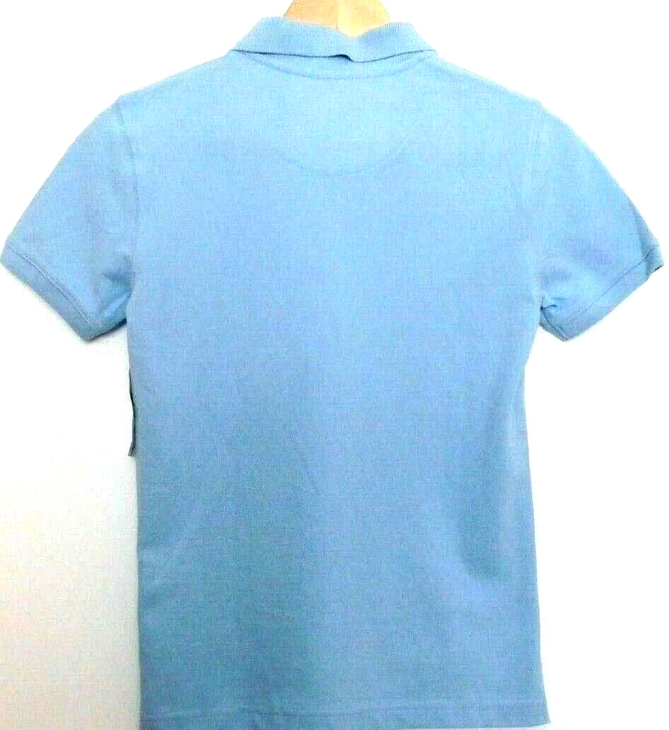 Gap Boys Polo Shirt School Uniform Light Blue SIZE M/8-9 Cotton Short Sleeve NEW