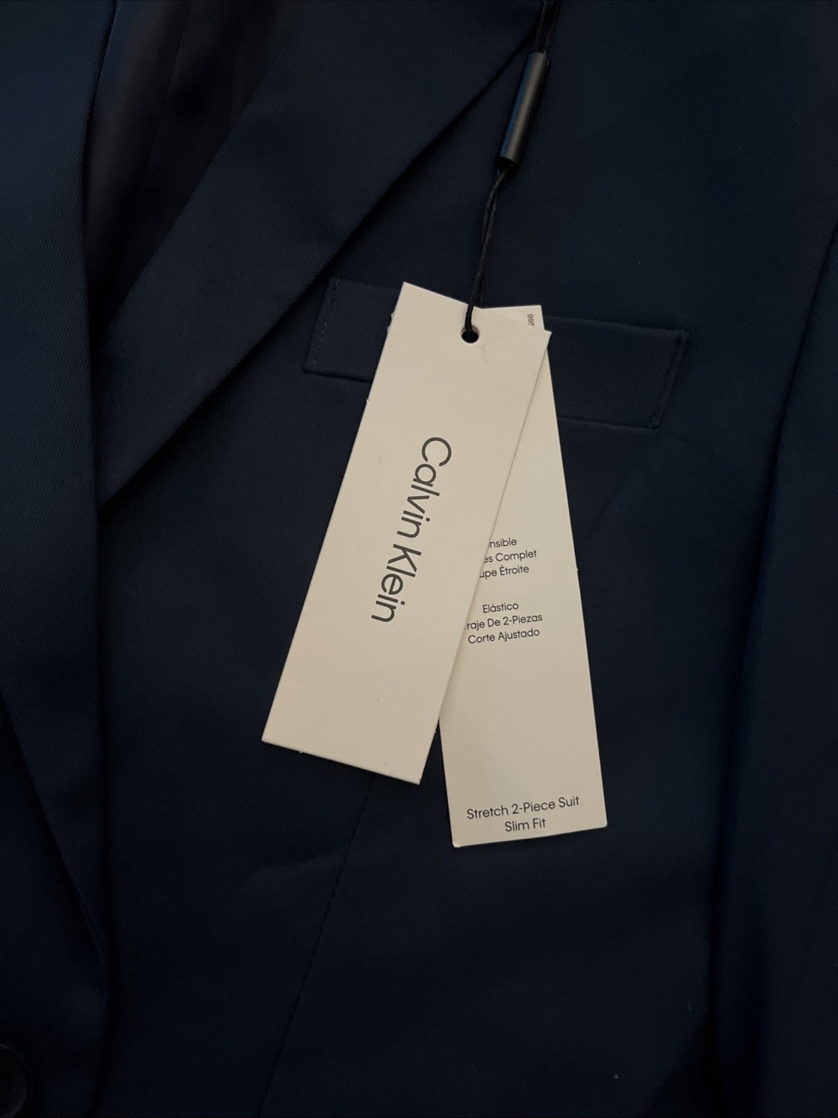 Calvin Klein Kids Blazer Size 10 Navy Blue Button Up Long Sleeve