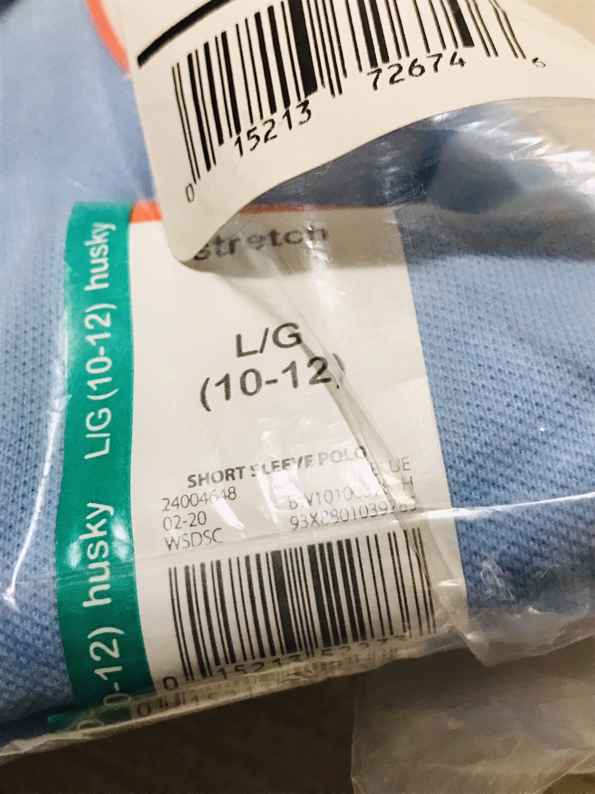 2-Pack Wonder Nation School Uniform Polo Shirt Boys Youth L/G (10-12) Husky Blue