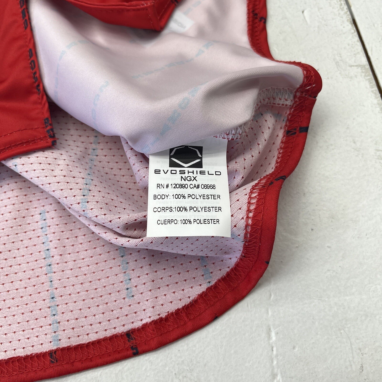 Evoshield Red Diamond Dogs Short Sleeve Button-Up Jersey Boys Size Large