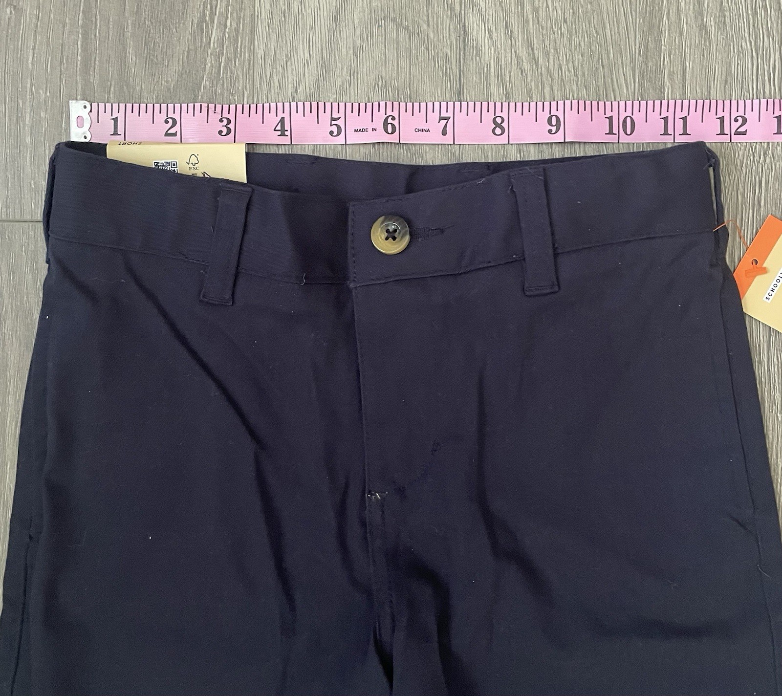 French Toast NWT Boys Chino Shorts School Uniform 7 Navy Blue Pockets Schoolwear