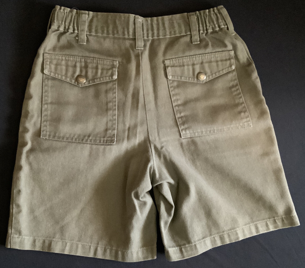 Vintage Boy Scouts Of America Shorts Youth Size 12 Green Waist 26″ BSA Scouting
