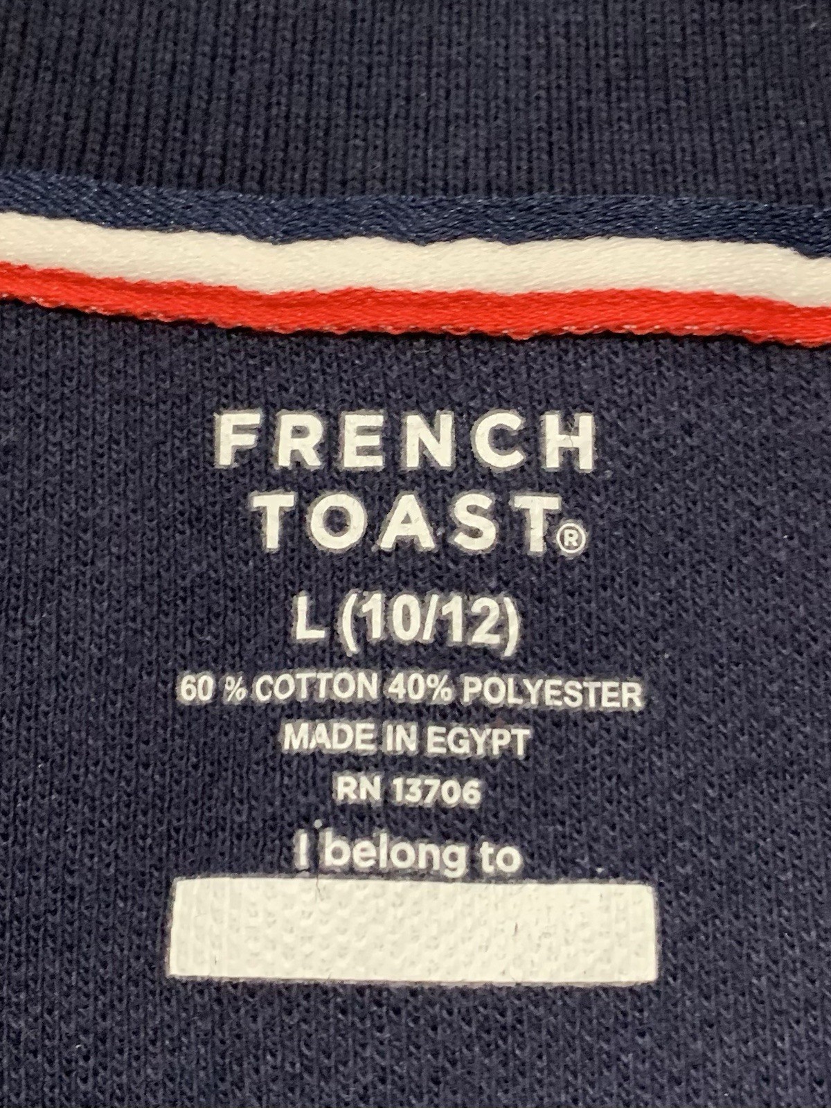 French Toast Boy’s Polo Navy Blue Size L