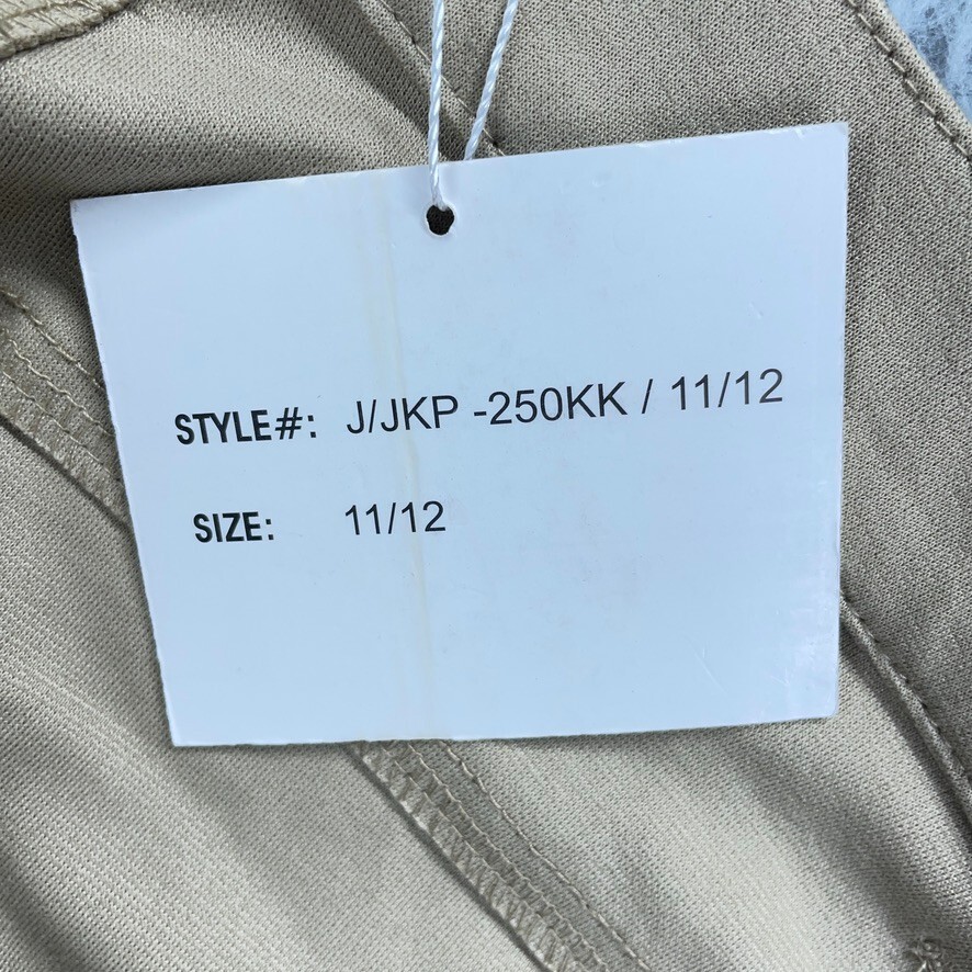 School Uniform Boys 11/12 Beige Khaki Pants Flat Front 34×31 NEW