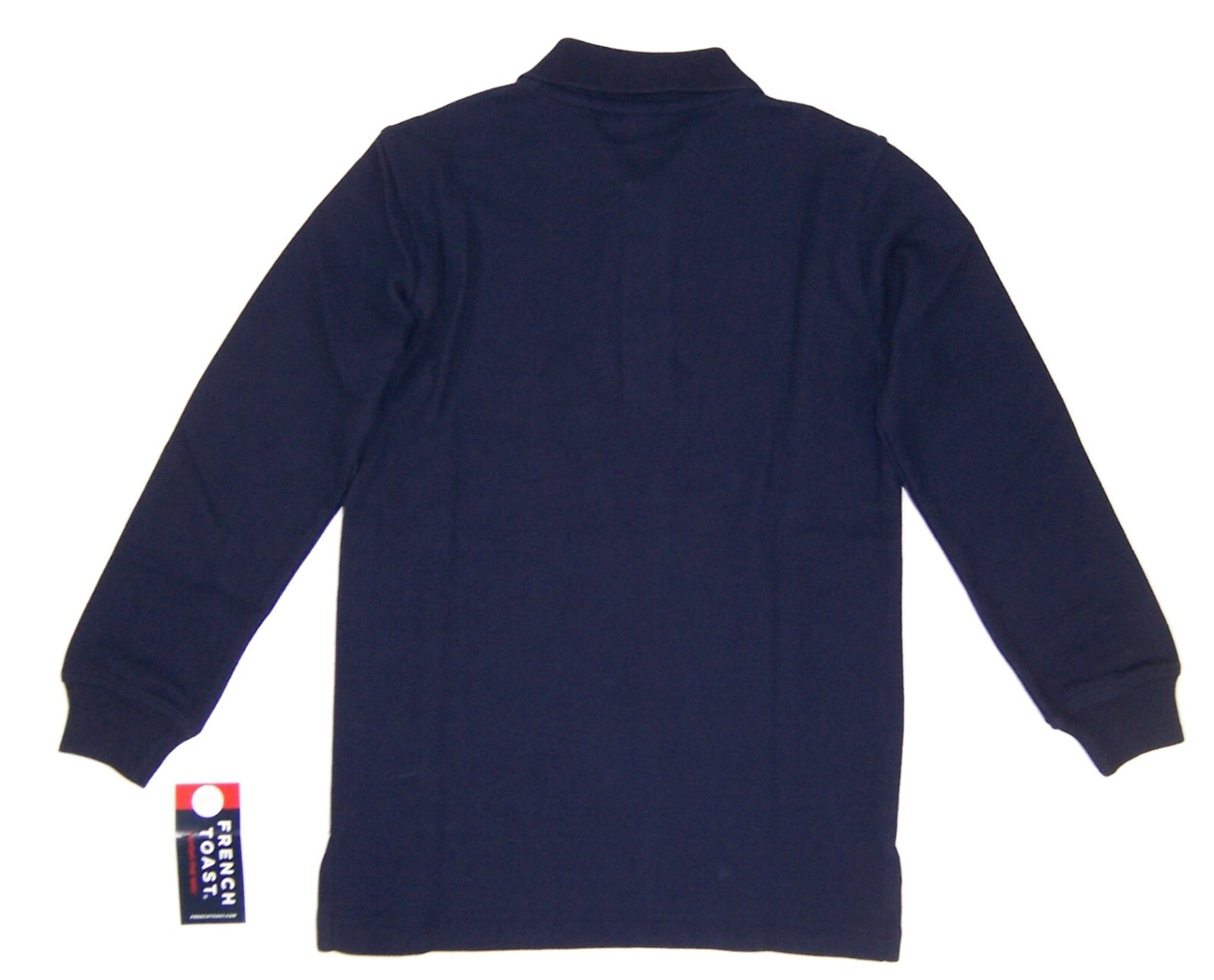 French Toast Boys Size M 8 Long Sleeve School Uniform Shirt NWT Navy