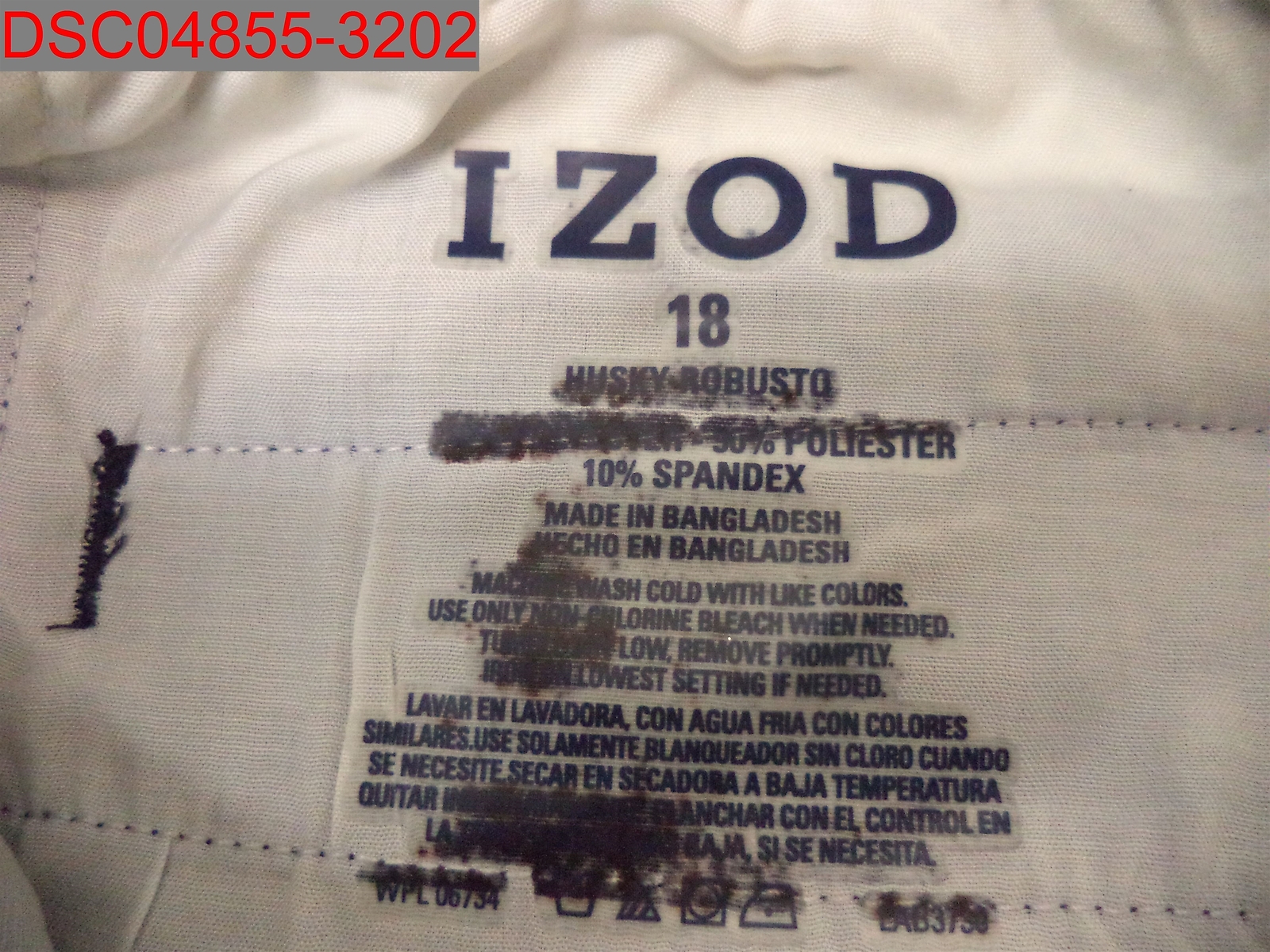 Stain, Izod Boy’s Navy Uniform Strecth Flat Front Short, 18 Husky 002032053986