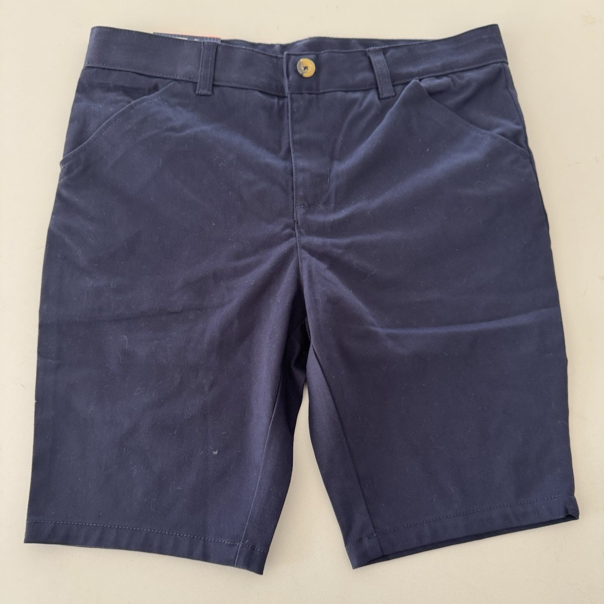French Toast Boys’ Pull-On Short Navy blue School Uniform Shorts 10 1/2 plus