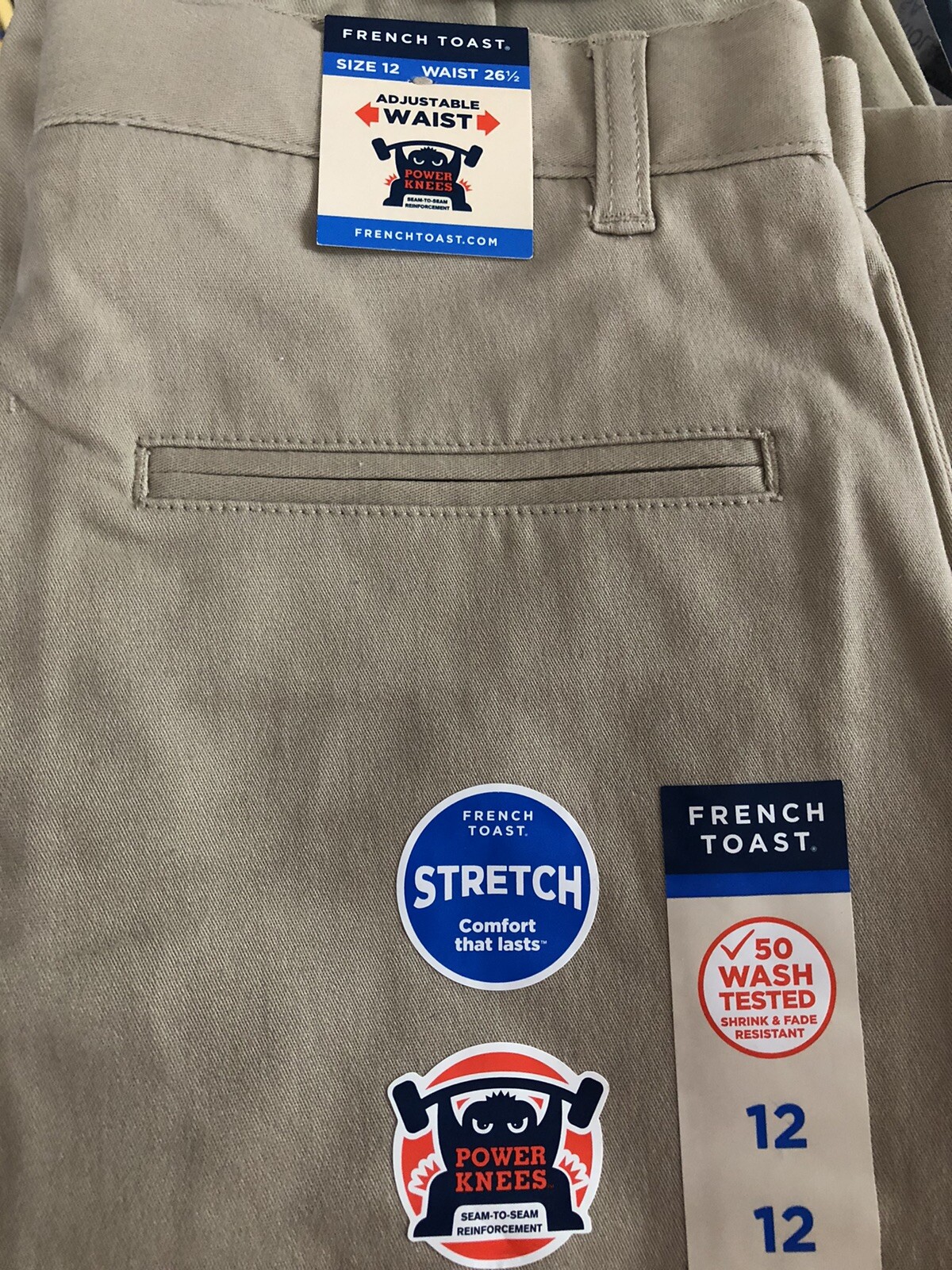 French Toast Boys School Uniform Adjustable Waist Pants Color & Size Varies NWT