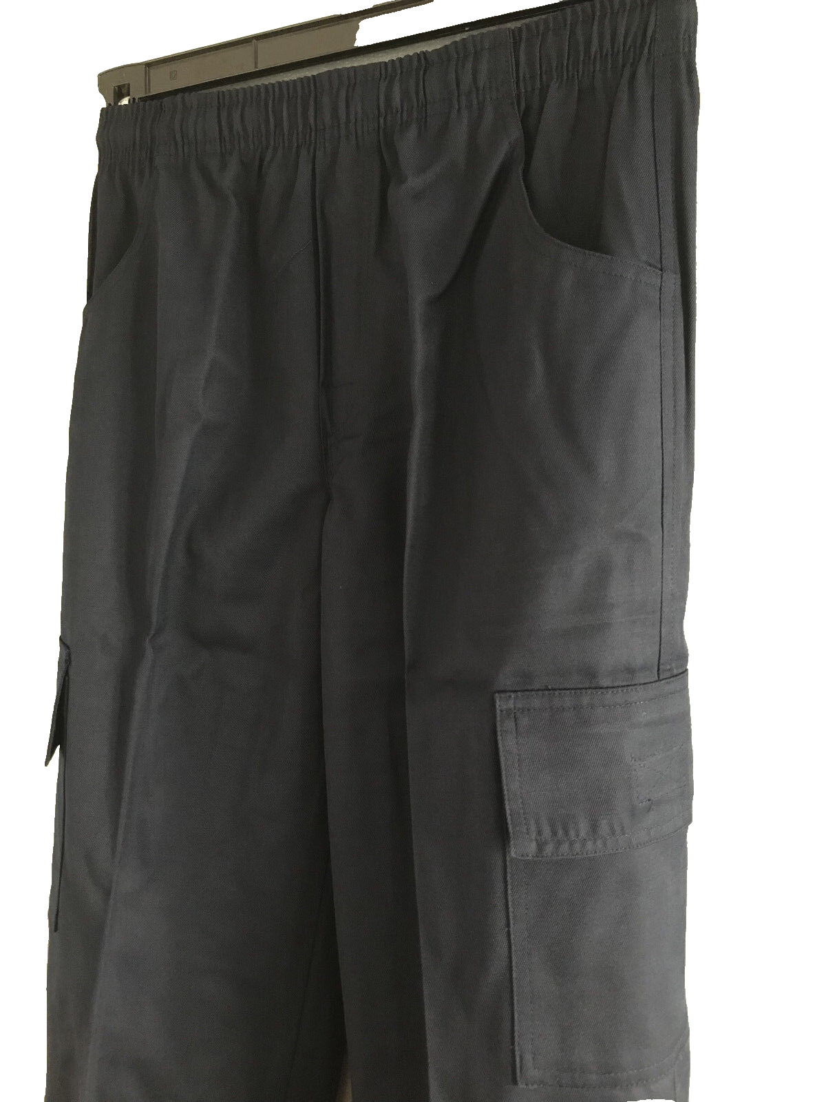 BNWT Boys Sz 10 Navy Blue Elastic Waist Cargo Side Pocket School Pants Trousers