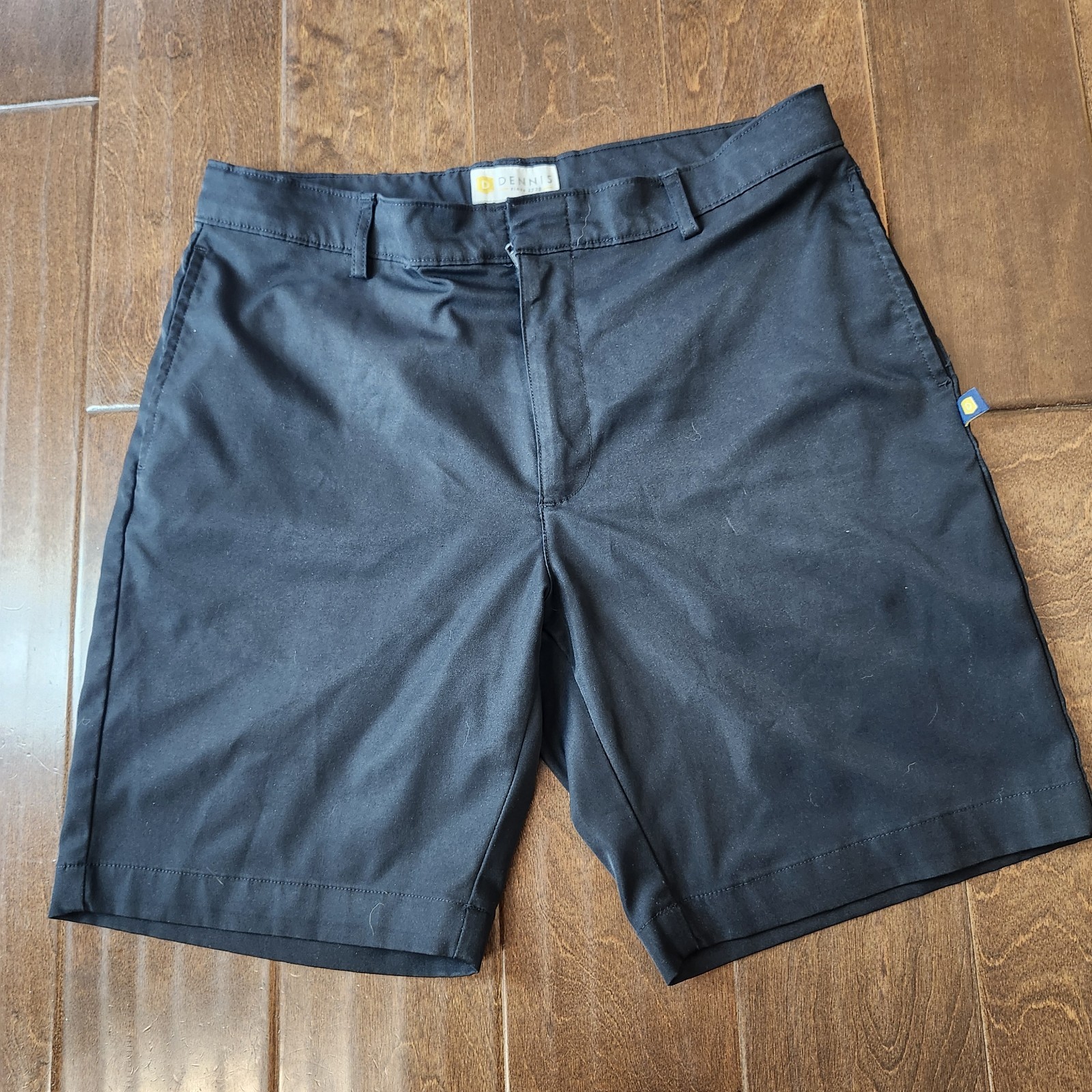 Dennis Boys 14 Husky Black Uniform Shorts Flat Front School Dress