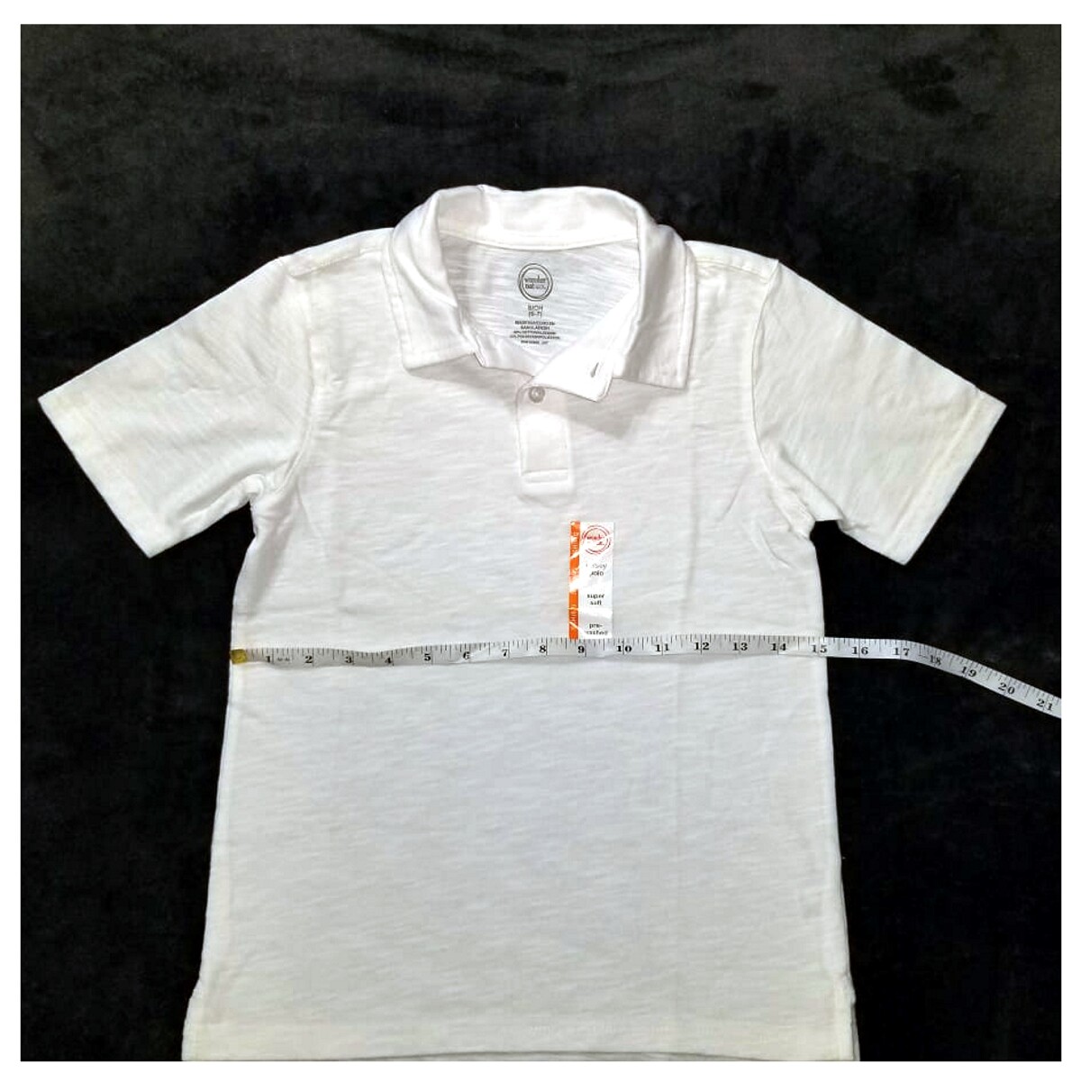 School Uniform Shirt – White Short Sleeve 2 Button Jersey Polo Boys Sizes S-XXL