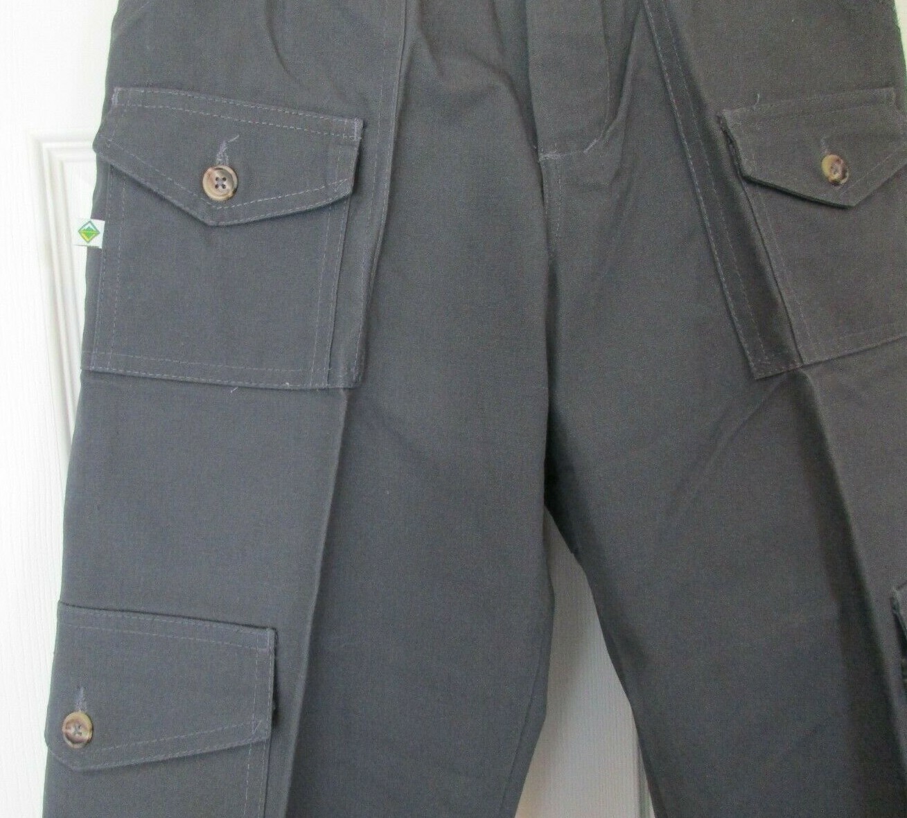 NWT BOY SCOUTS of America Gray Action Fit Uniform Pants size W26 Unhemmed #58726