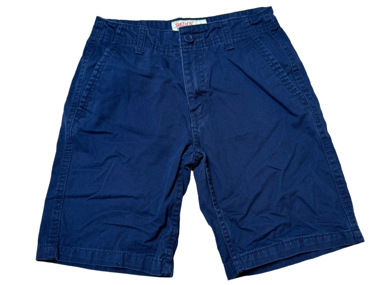 Smith’s American Navy Blue Uniform Shorts Size Boy’s 8, 7.5″ Inseam GUC