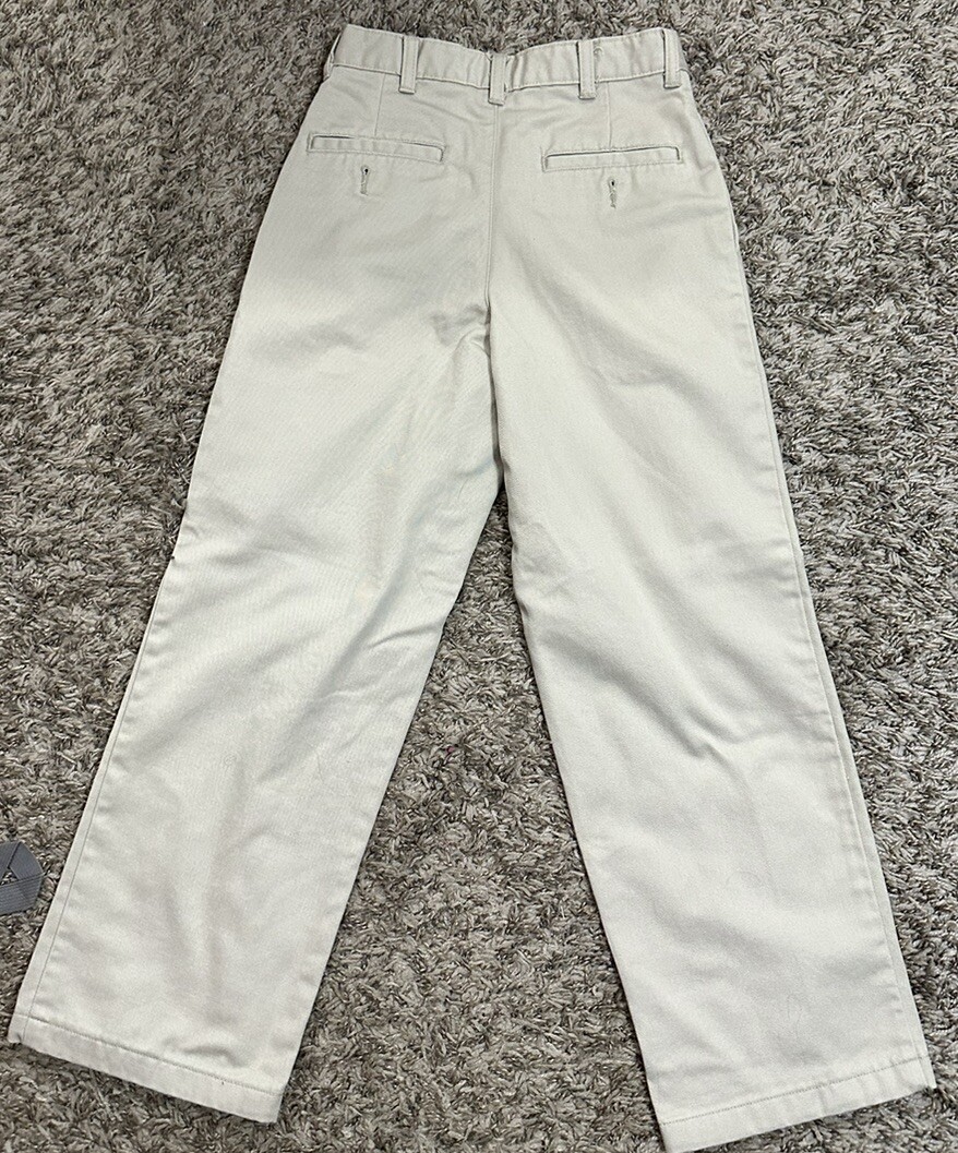 GEORGE- Boy’s Khaki Pleated Uniform Pants- Size 10Reg