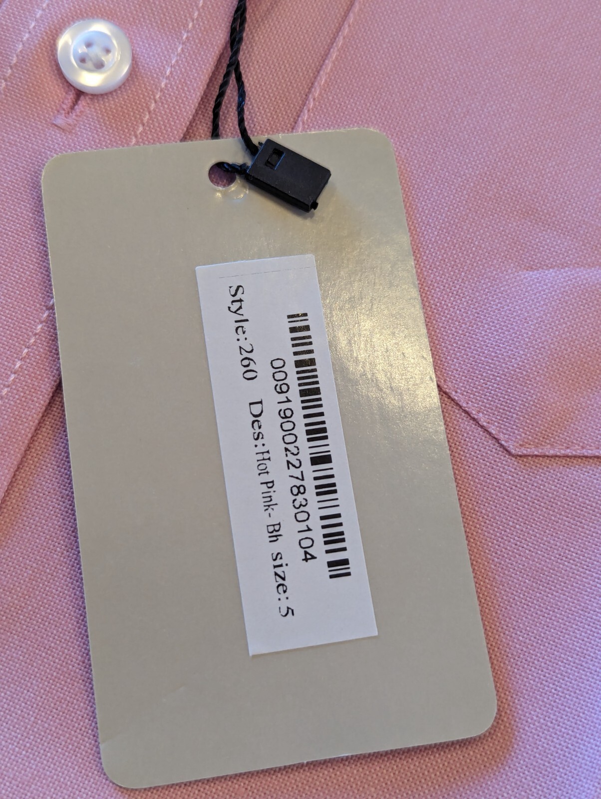 Classberry Kids Uniform long sleeve button up shirt Pink size 5