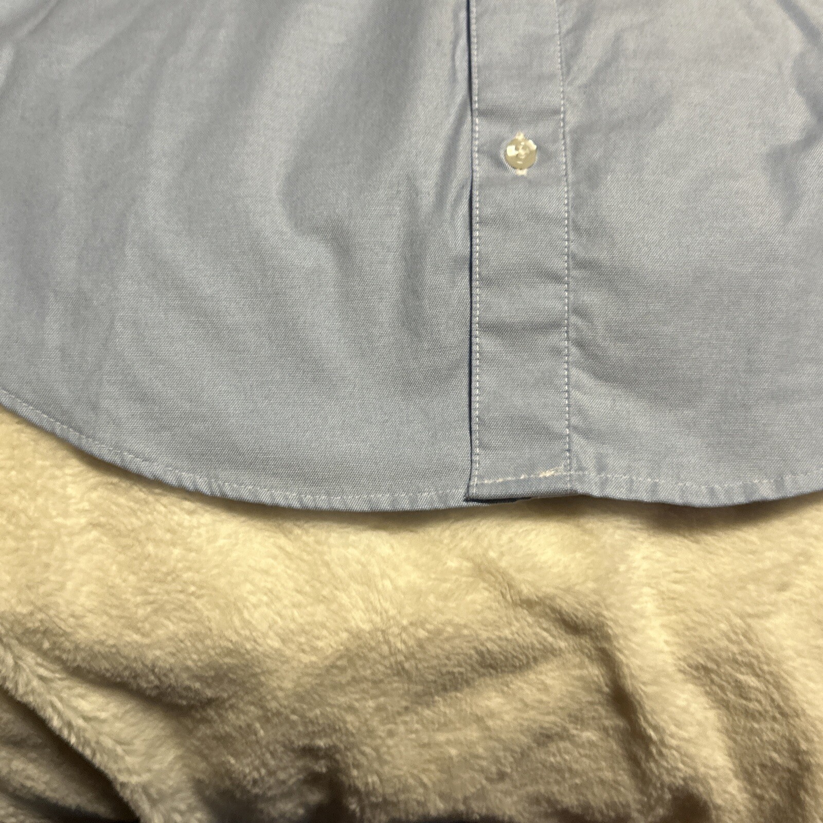 French Toast Size 14 Short Sleeve Button Down Uniform Shirt Light Blue (#11)