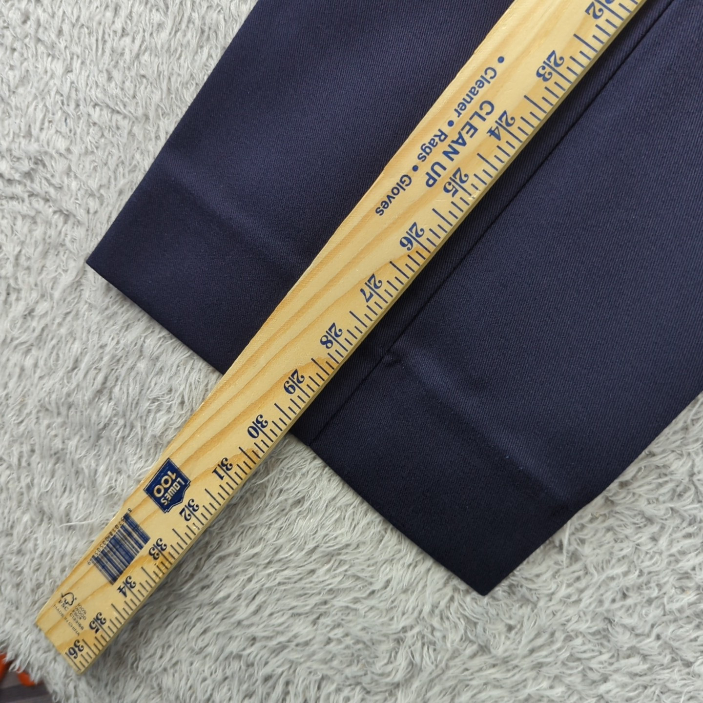 Vintage Official Rifle School Uniform Pants Boys 32 Husky Blue Double Knee Work