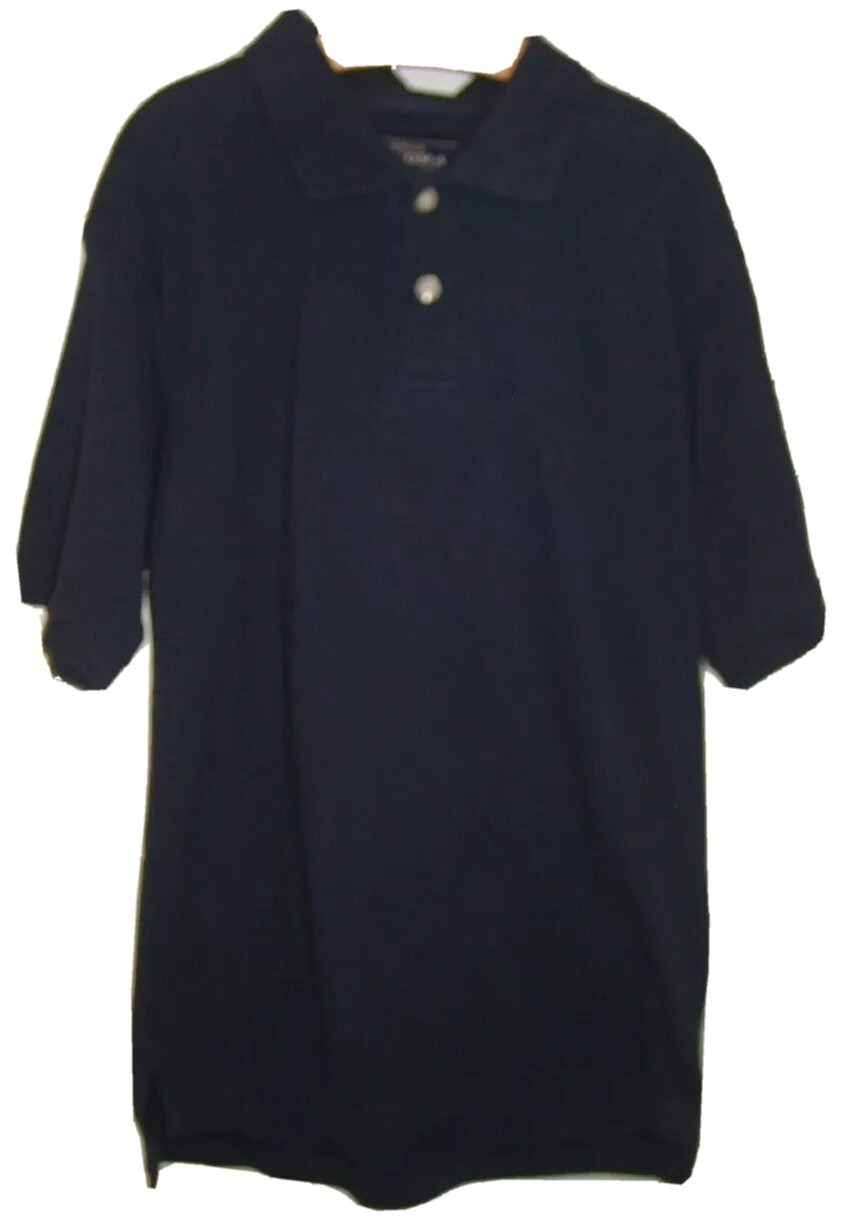 Sonoma M Navy Blue Polo Kids Shirt 10-12 Uniform Short Sleeve 30″ Chest Cotton