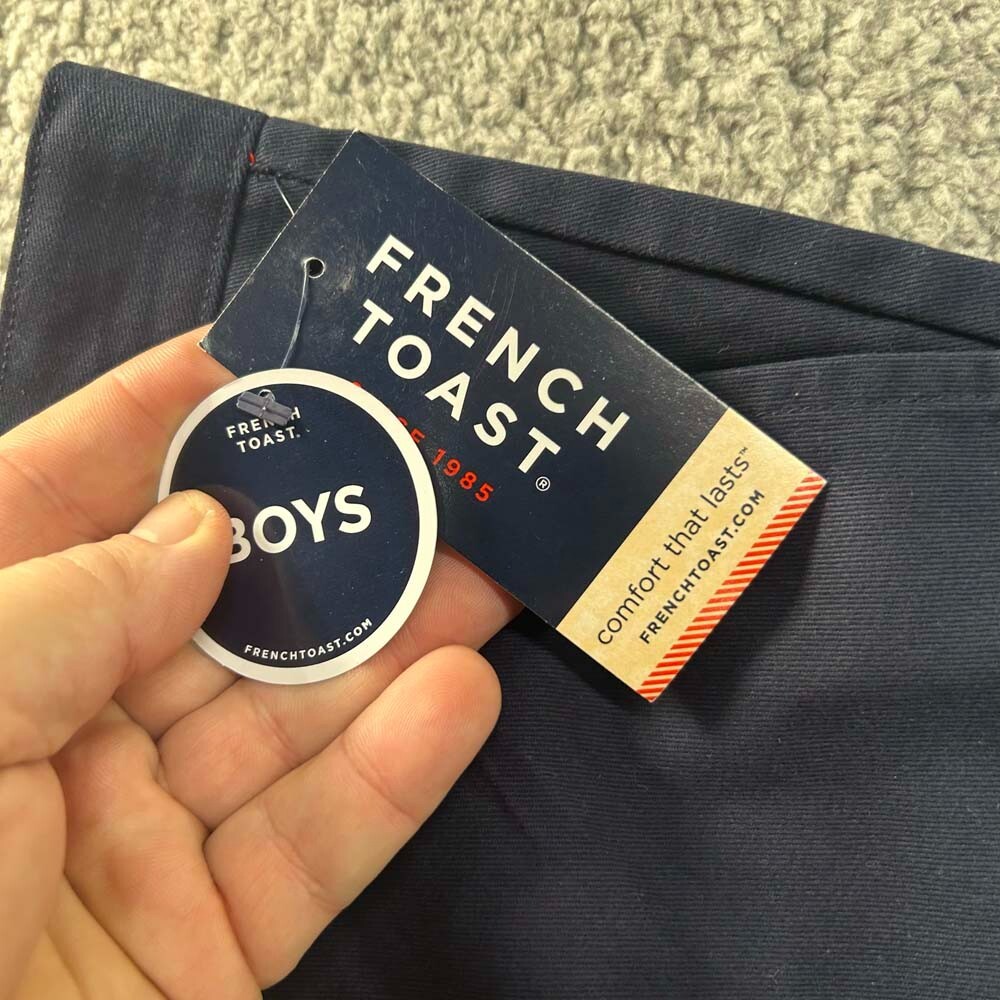 French Toast Schoolwear Relaxed Fit Uniform Pants Blue Pant Boy’s Size 14